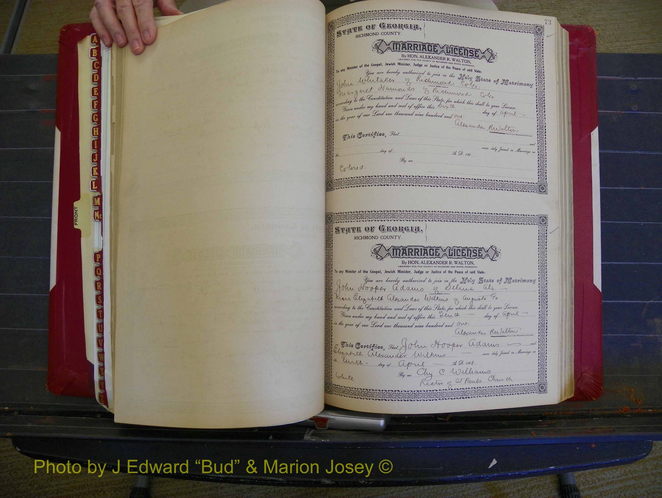 Richmond Marriages, Book Y, 1901 P 073.JPG