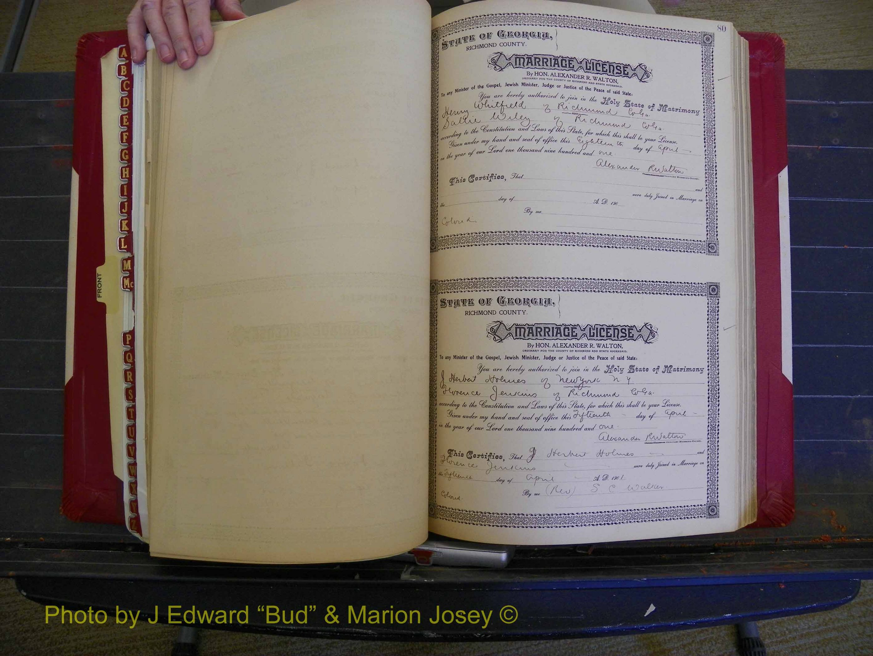Richmond Marriages, Book Y, 1901 P 080.JPG