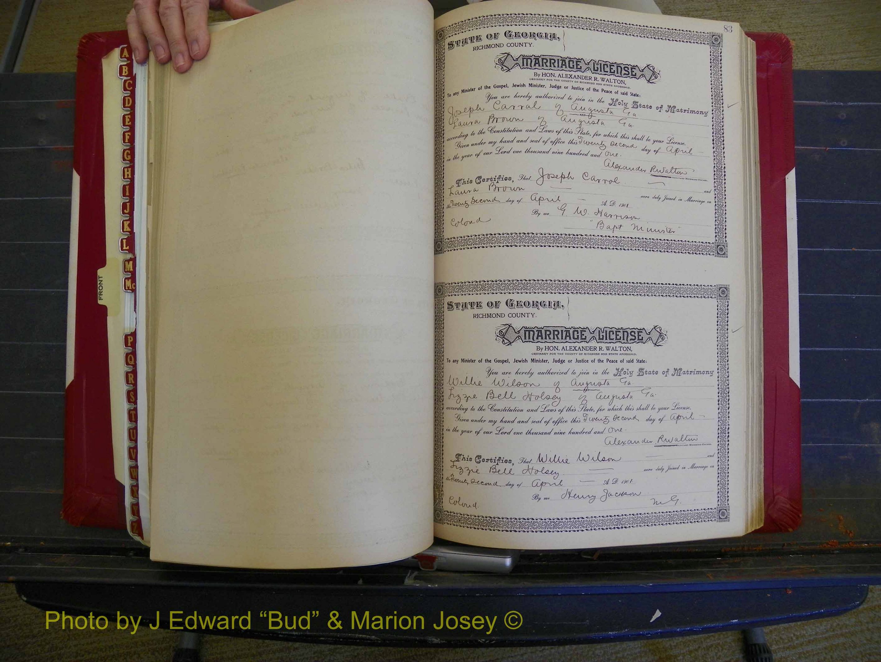 Richmond Marriages, Book Y, 1901 P 083.JPG
