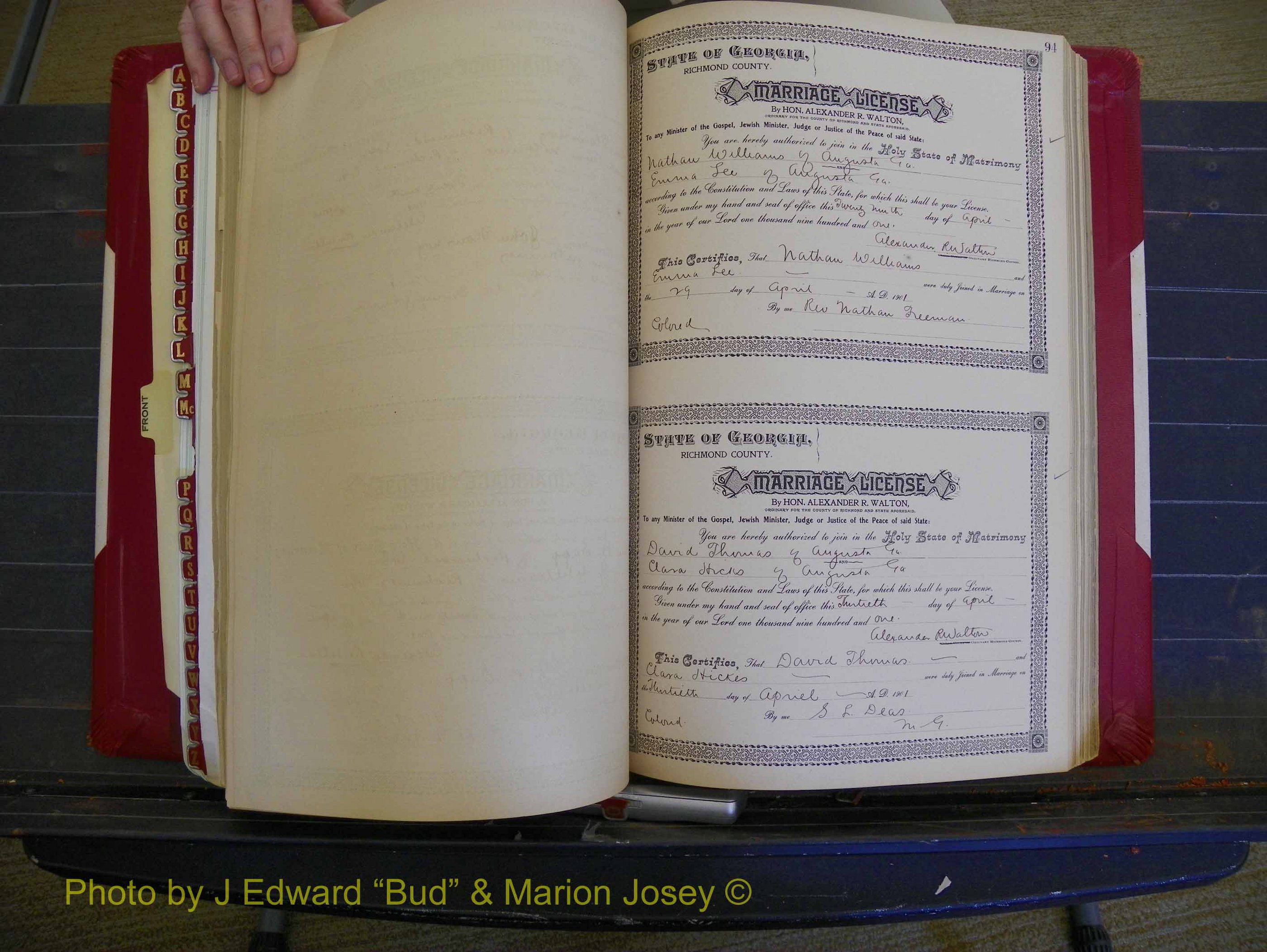 Richmond Marriages, Book Y, 1901 P 094.JPG