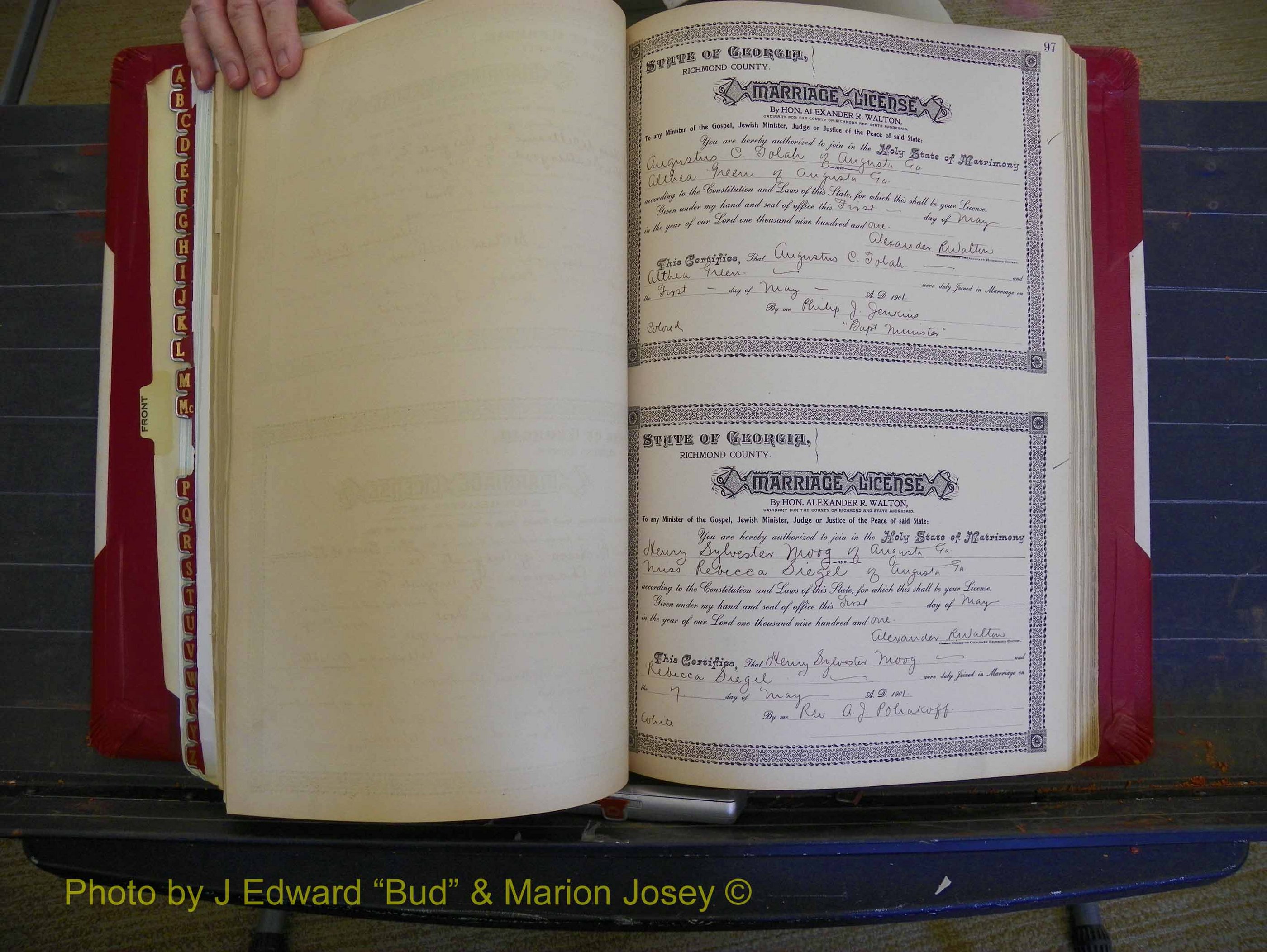 Richmond Marriages, Book Y, 1901 P 097.JPG