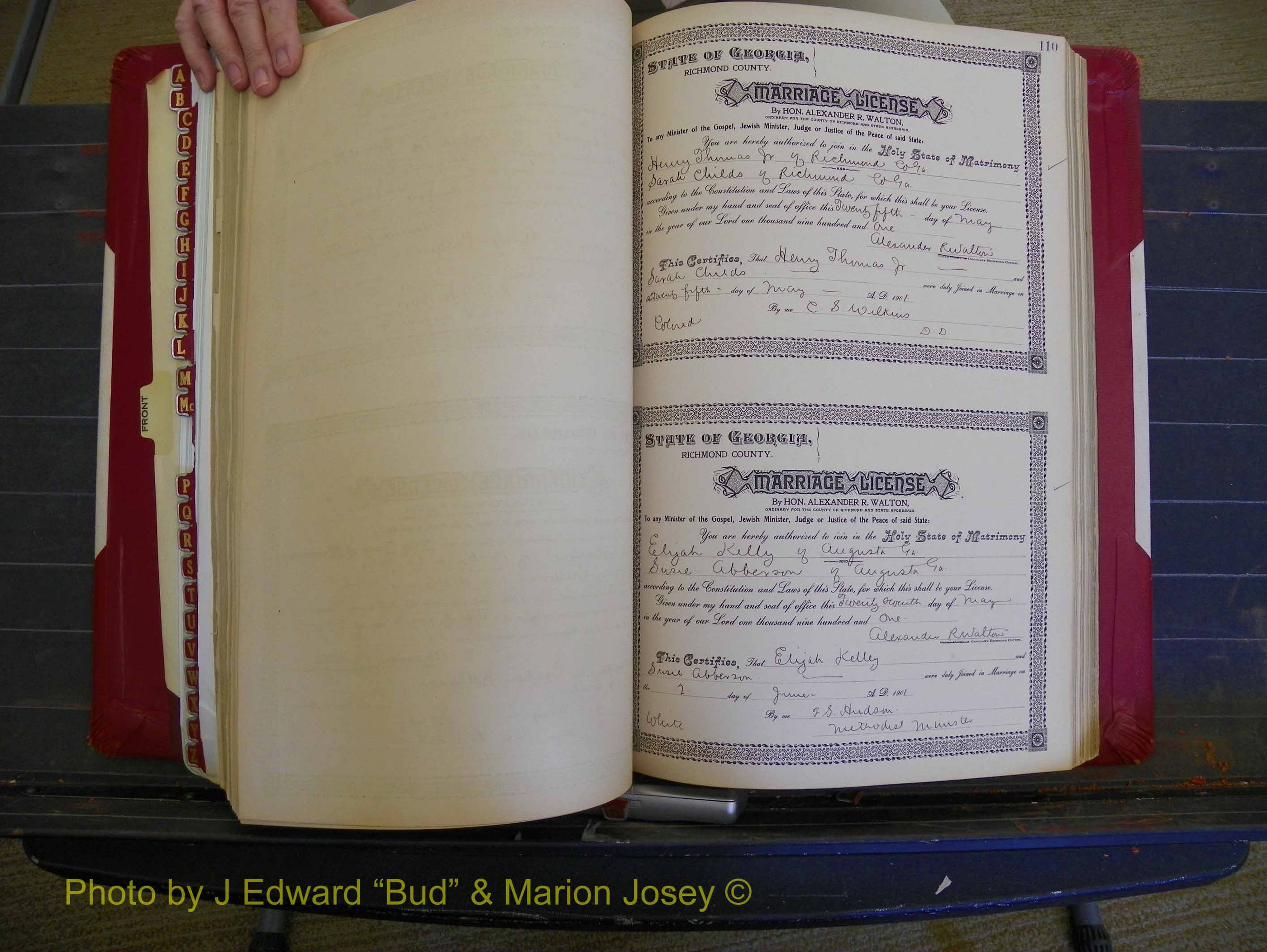 Richmond Marriages, Book Y, 1901 P 110.JPG