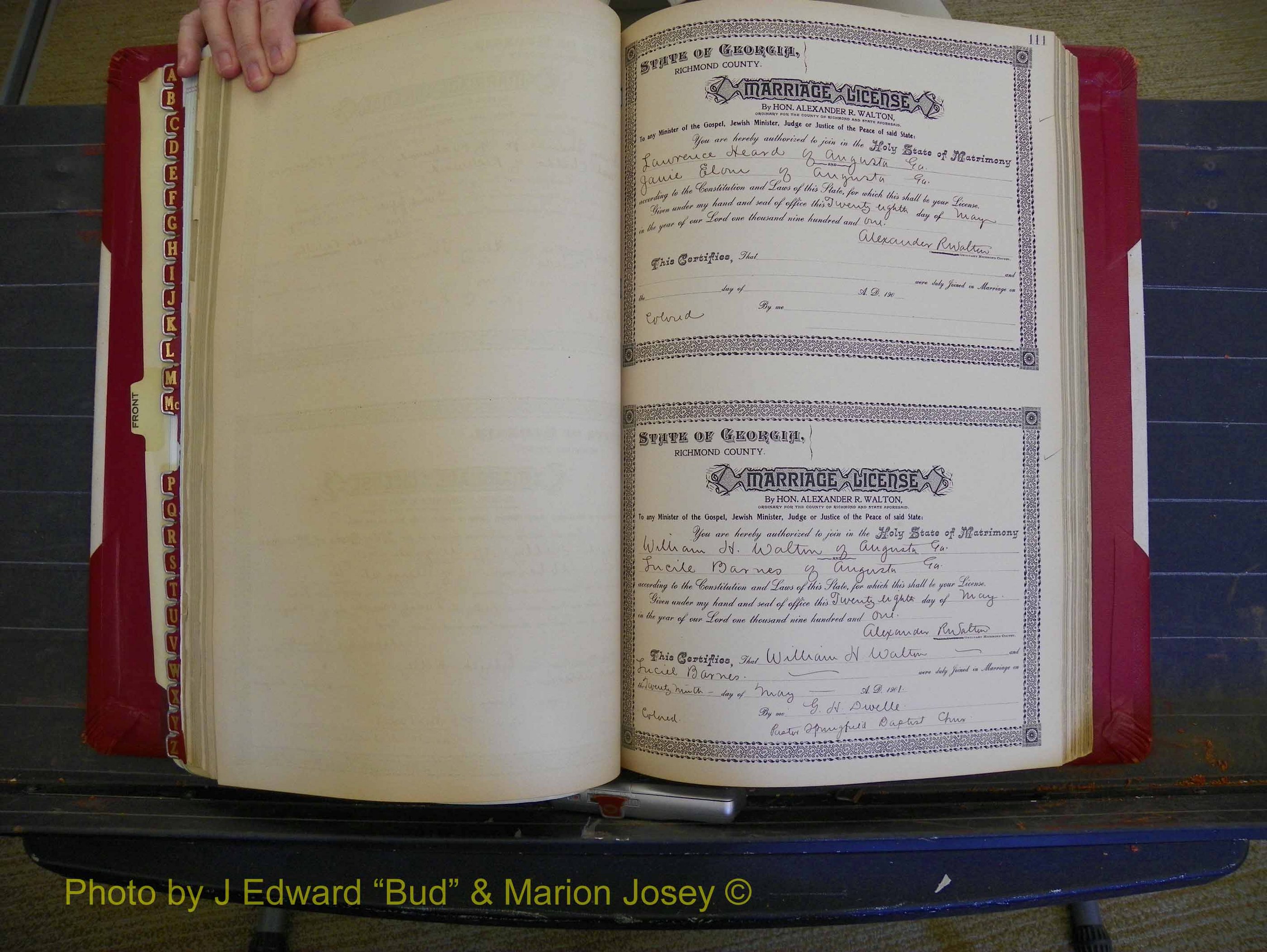 Richmond Marriages, Book Y, 1901 P 111.JPG