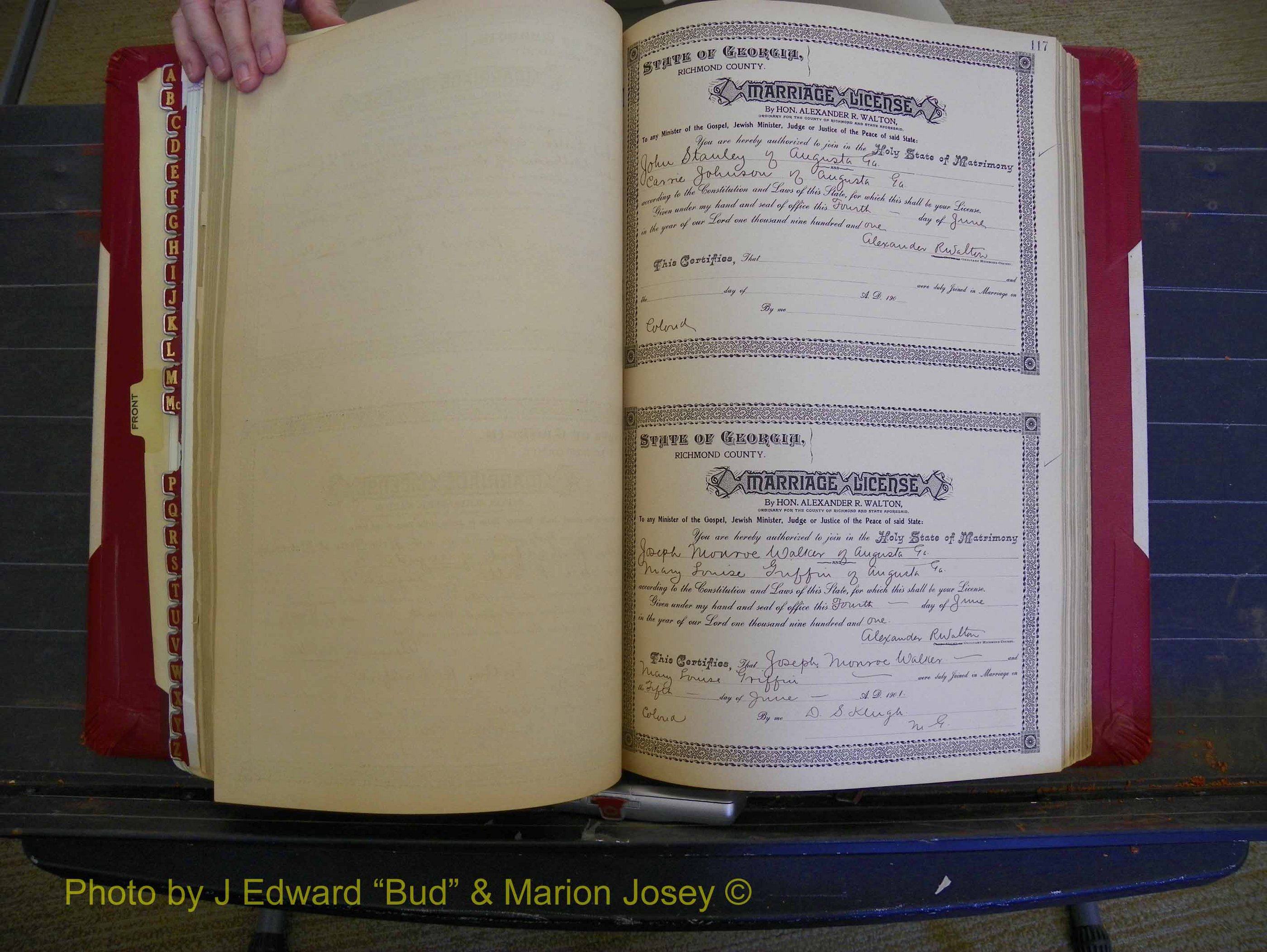 Richmond Marriages, Book Y, 1901 P 117.JPG