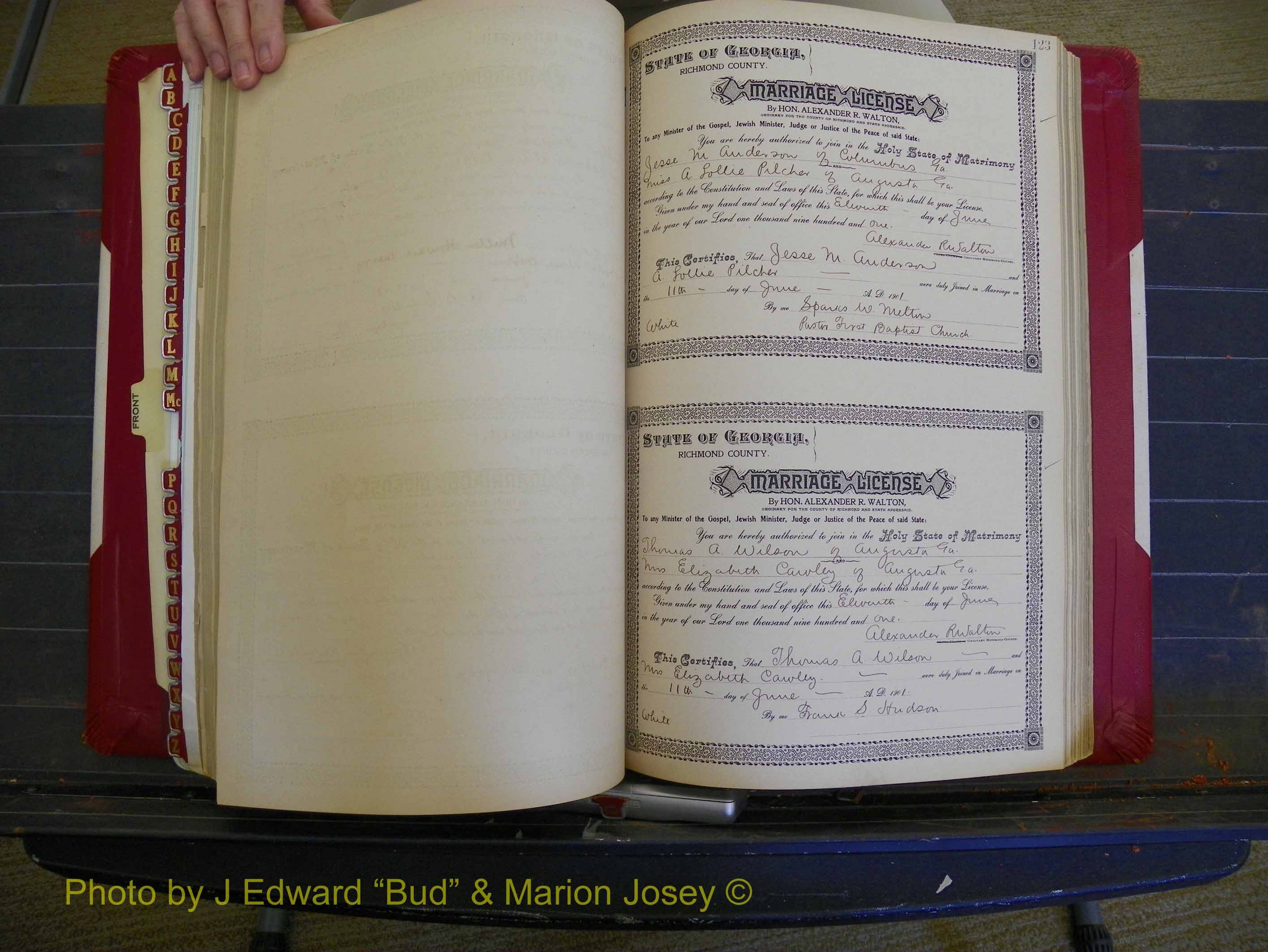 Richmond Marriages, Book Y, 1901 P 123.JPG