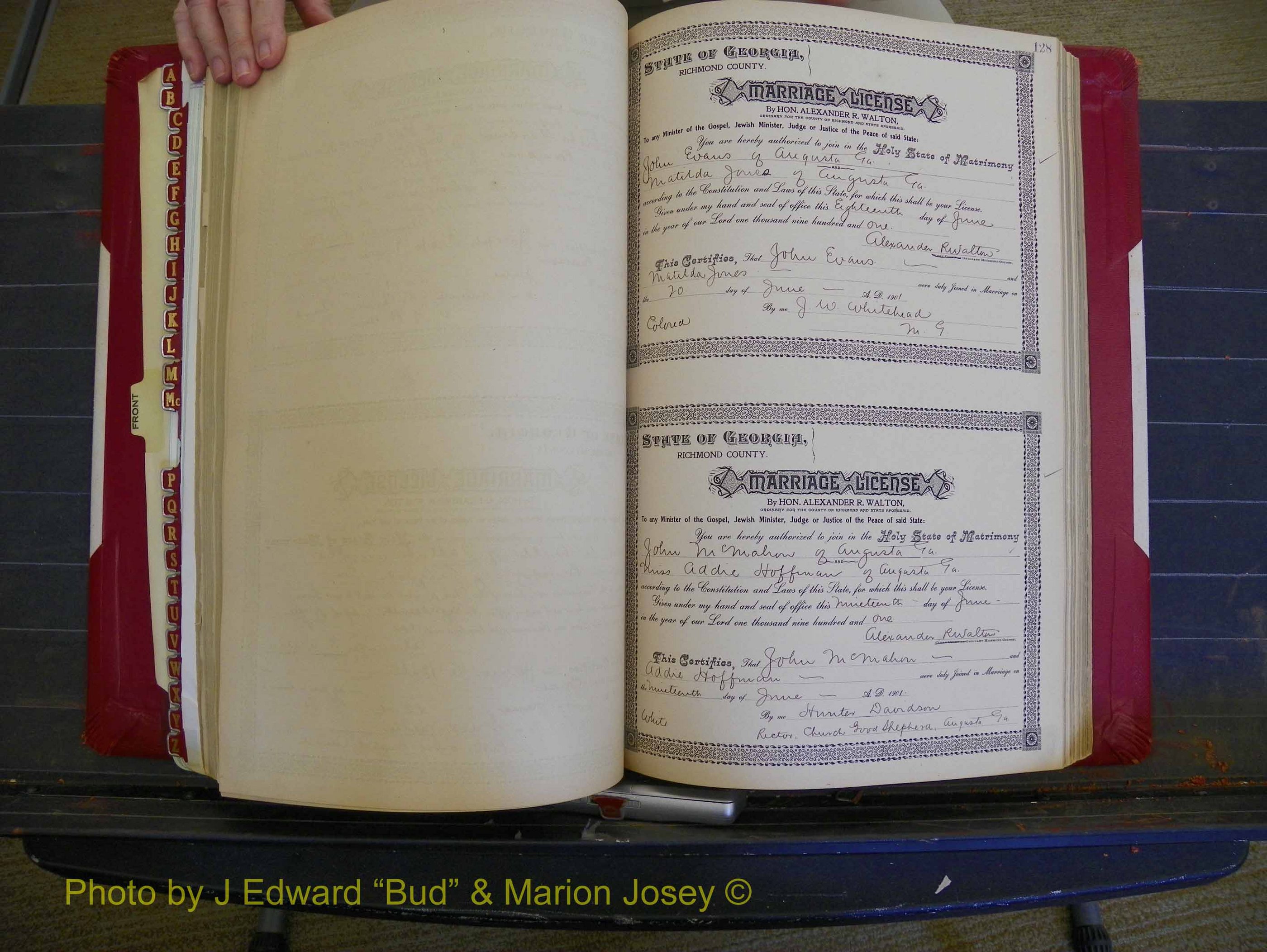 Richmond Marriages, Book Y, 1901 P 128.JPG