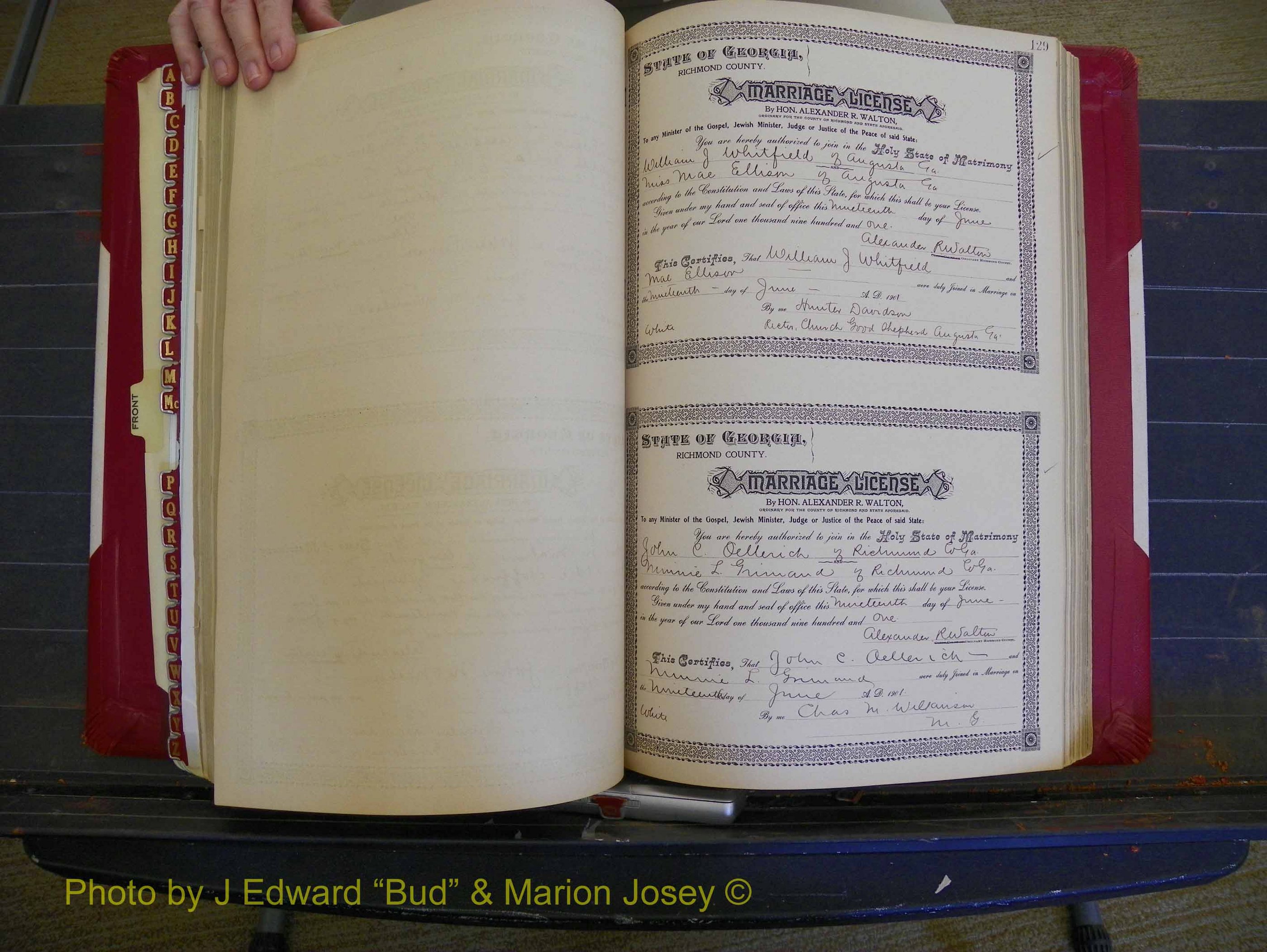 Richmond Marriages, Book Y, 1901 P 129.JPG