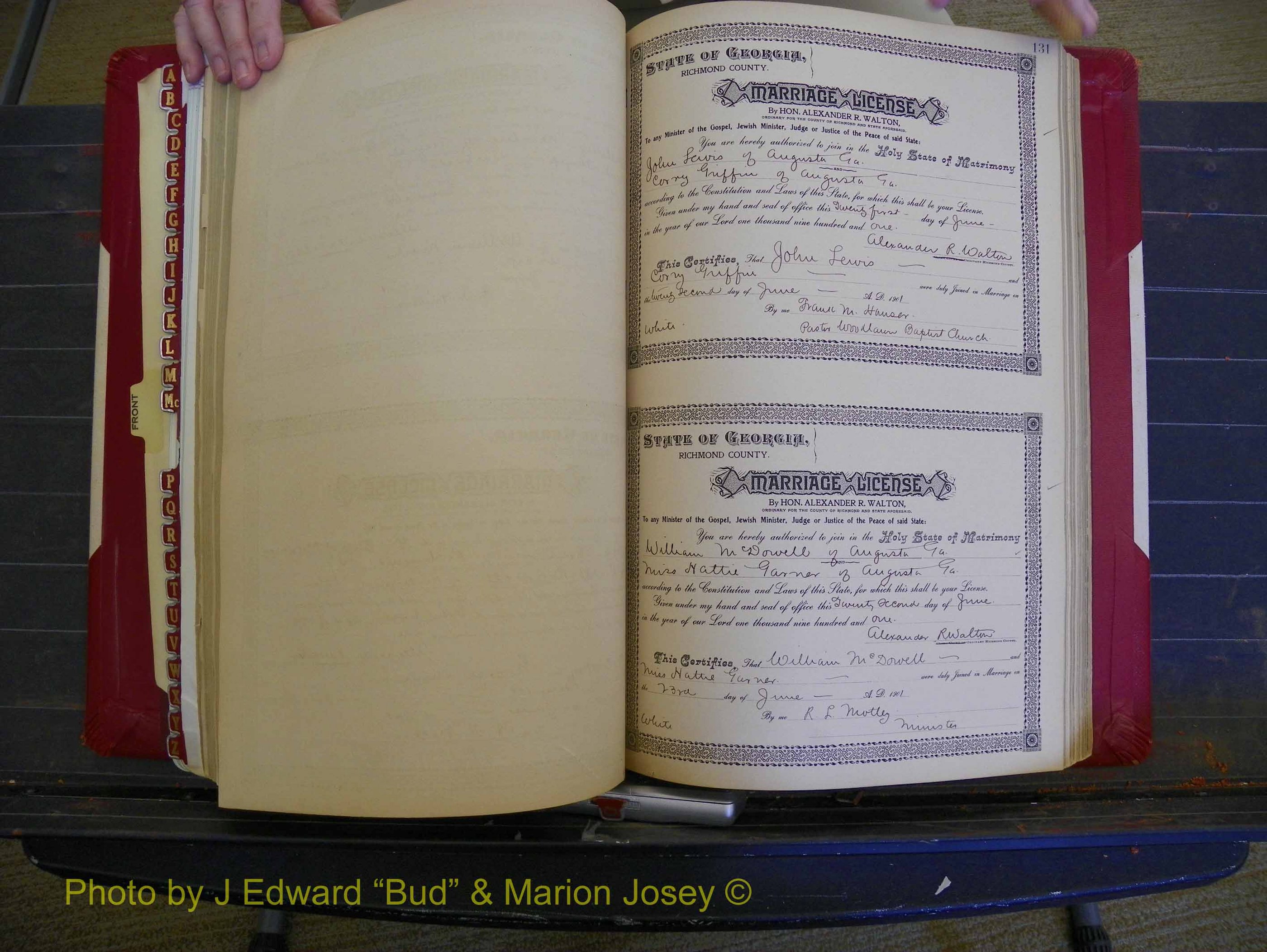 Richmond Marriages, Book Y, 1901 P 131.JPG