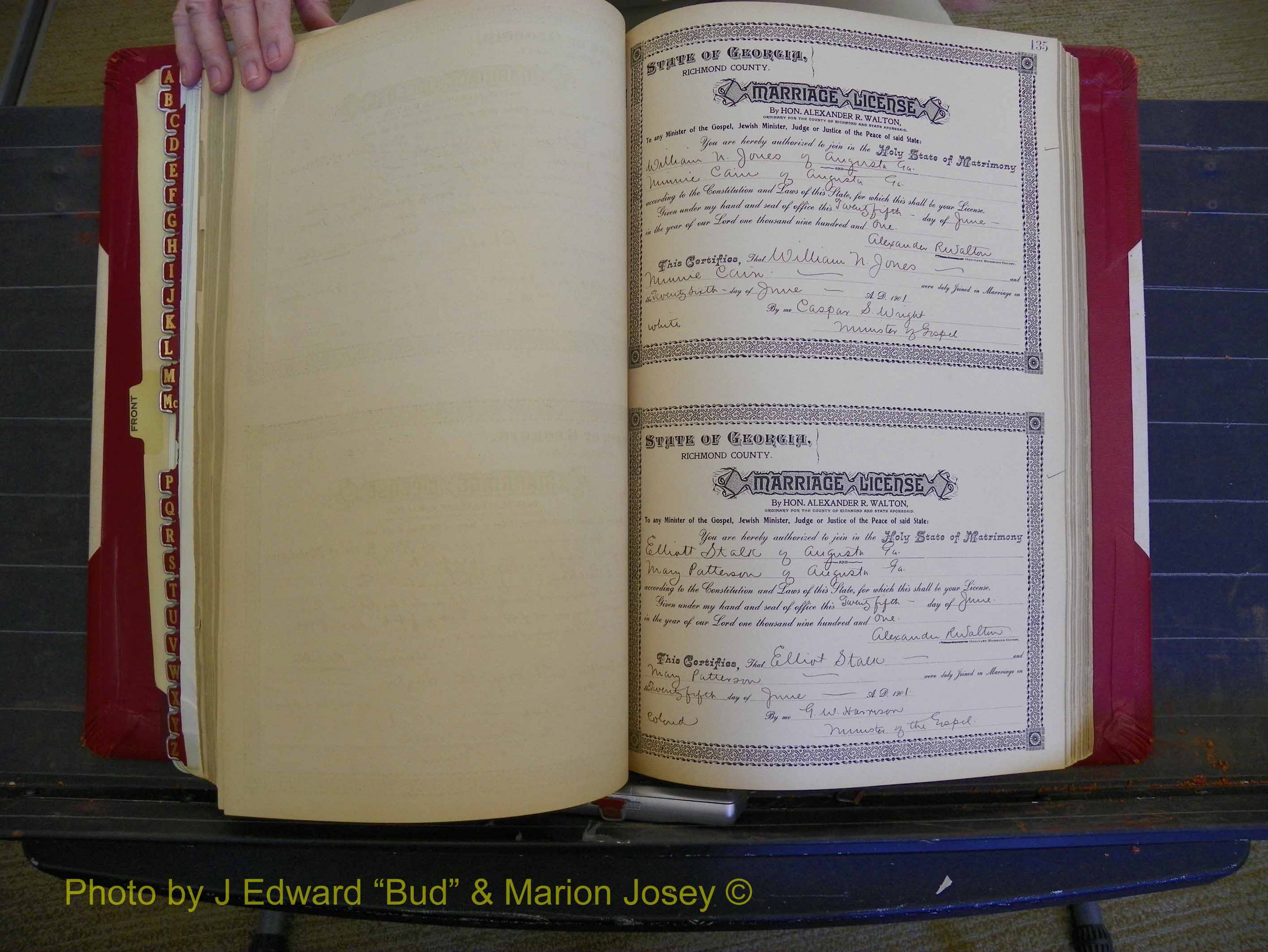 Richmond Marriages, Book Y, 1901 P 135.JPG