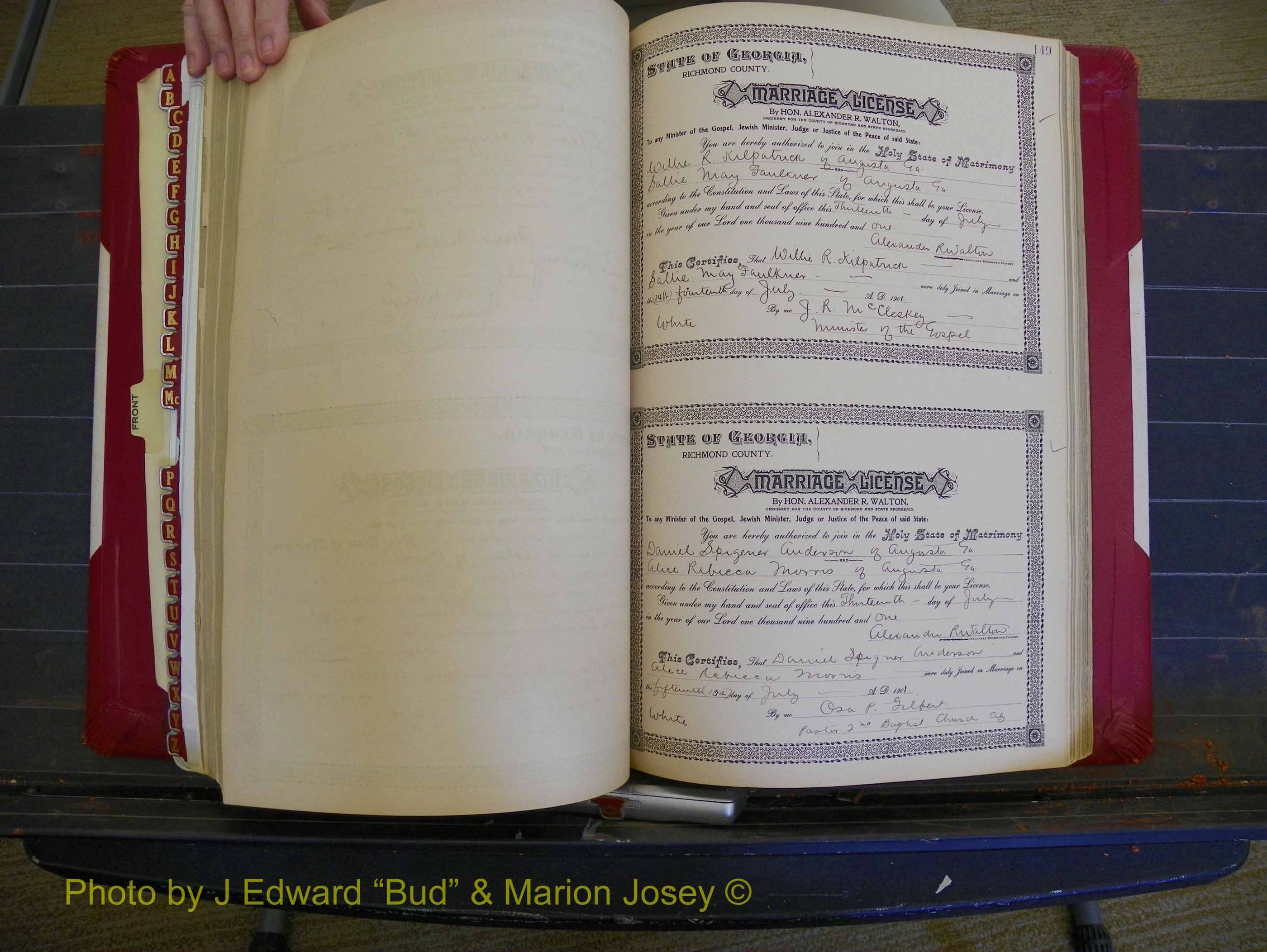 Richmond Marriages, Book Y, 1901 P 149.JPG