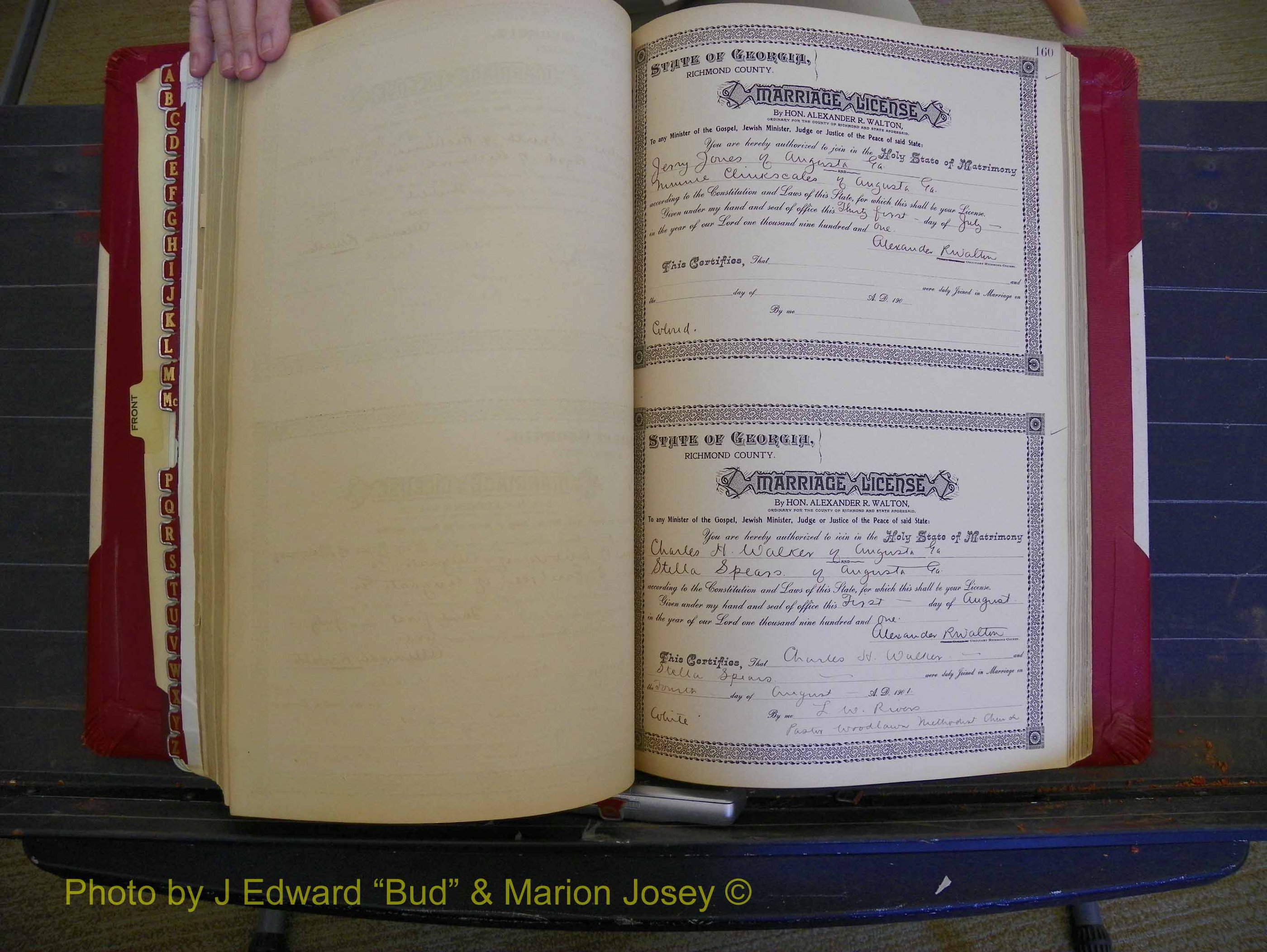 Richmond Marriages, Book Y, 1901 P 160.JPG