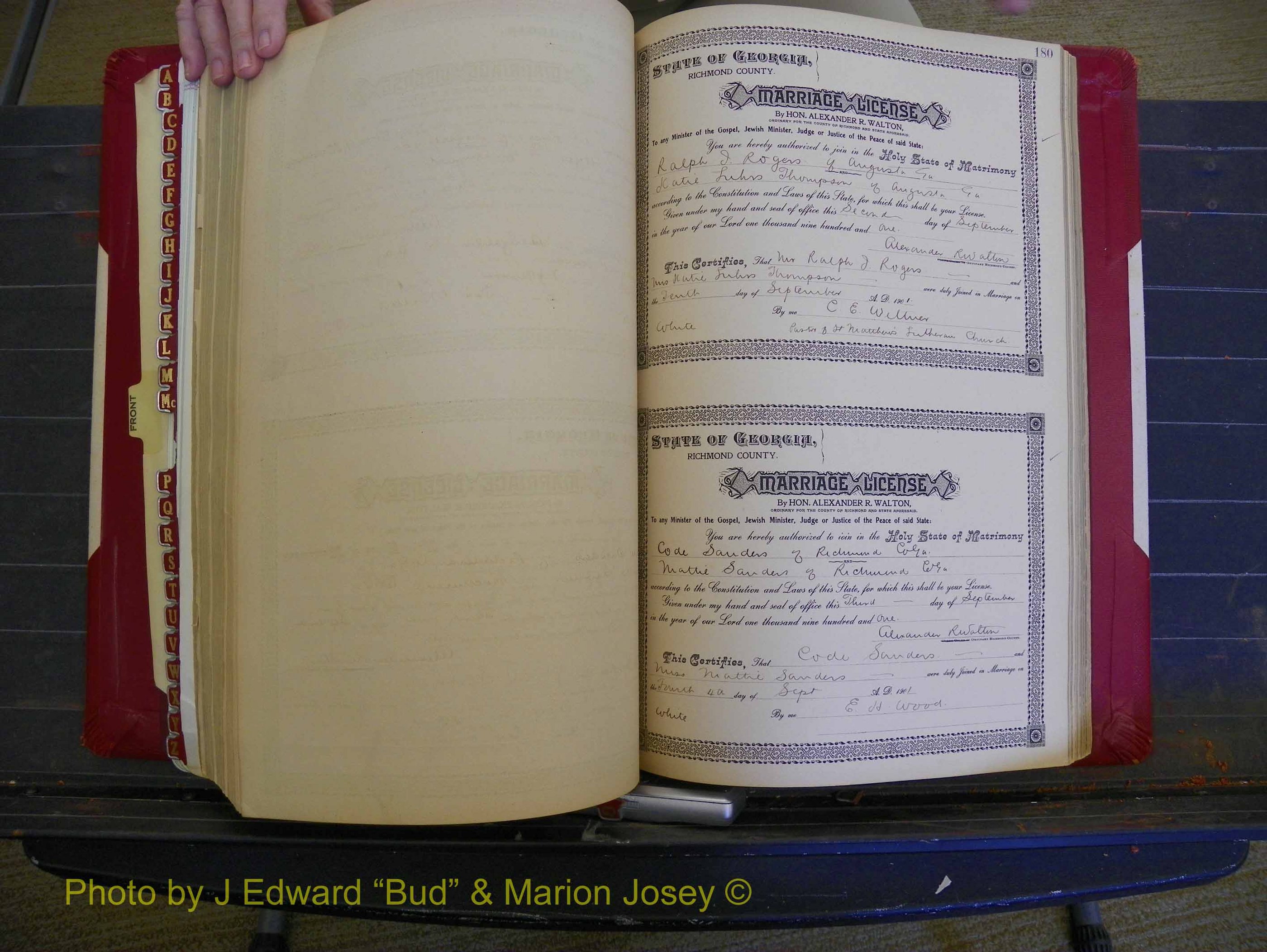 Richmond Marriages, Book Y, 1901 P 180.JPG