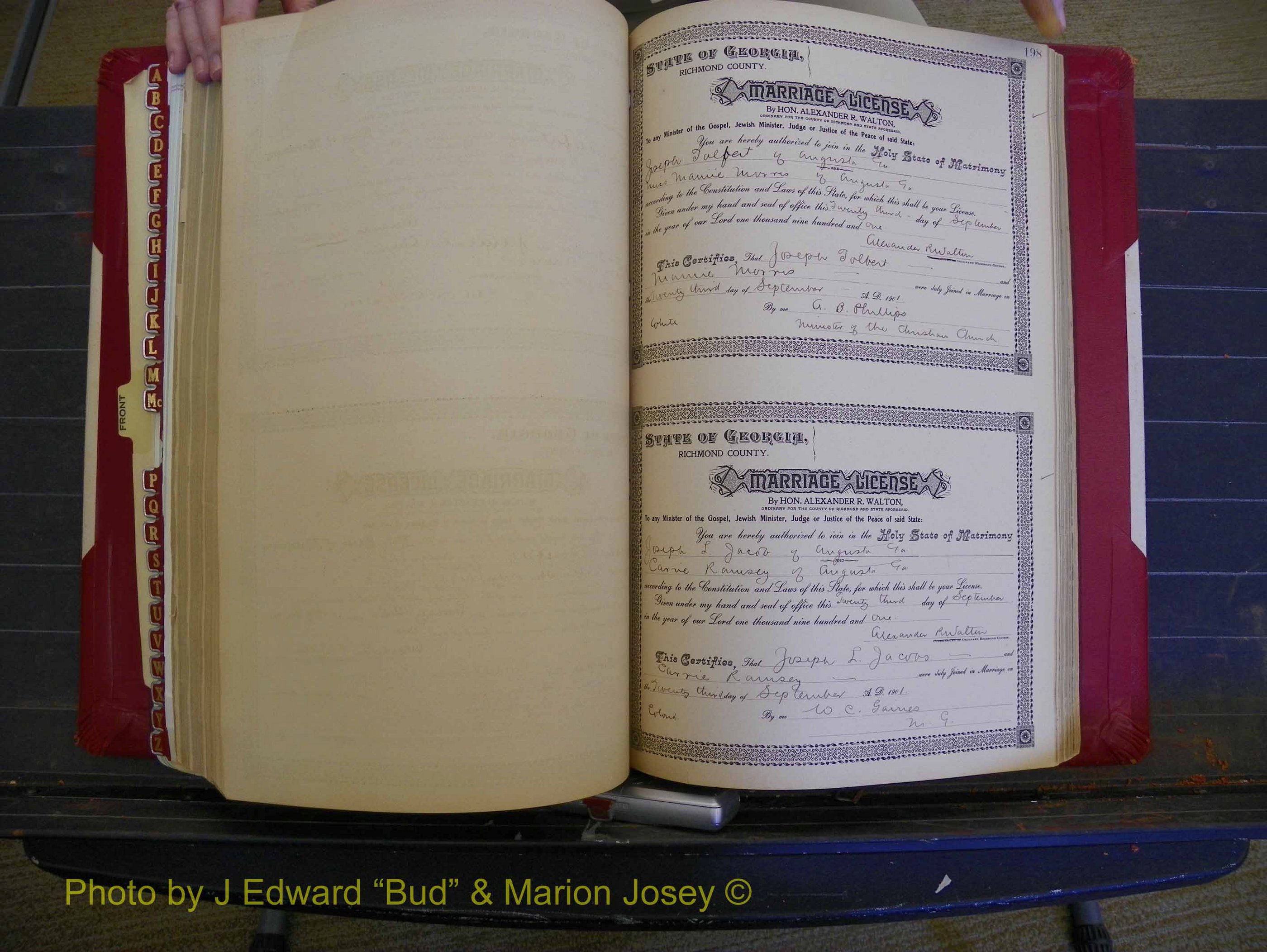 Richmond Marriages, Book Y, 1901 P 198.JPG