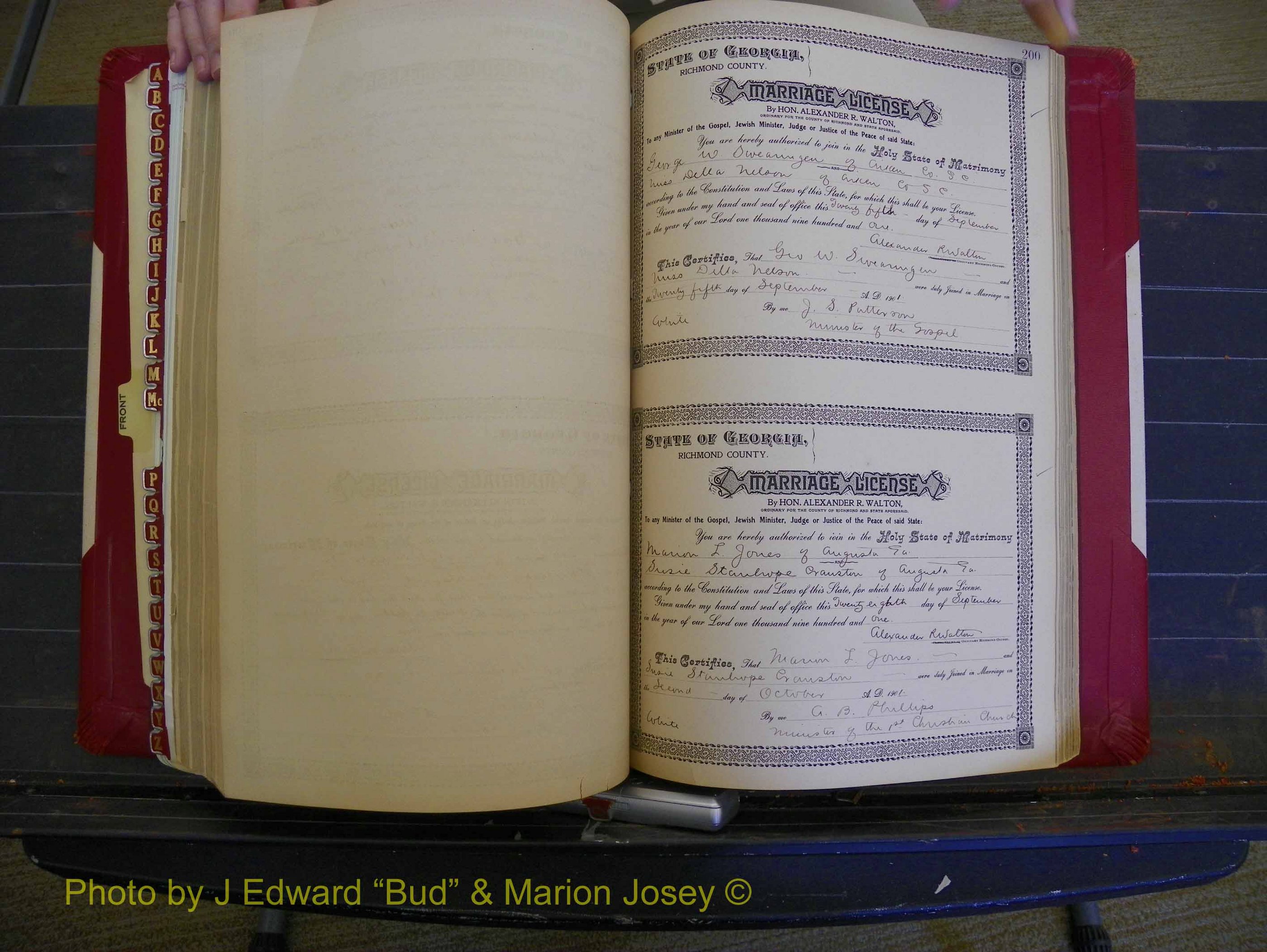 Richmond Marriages, Book Y, 1901 P 200.JPG