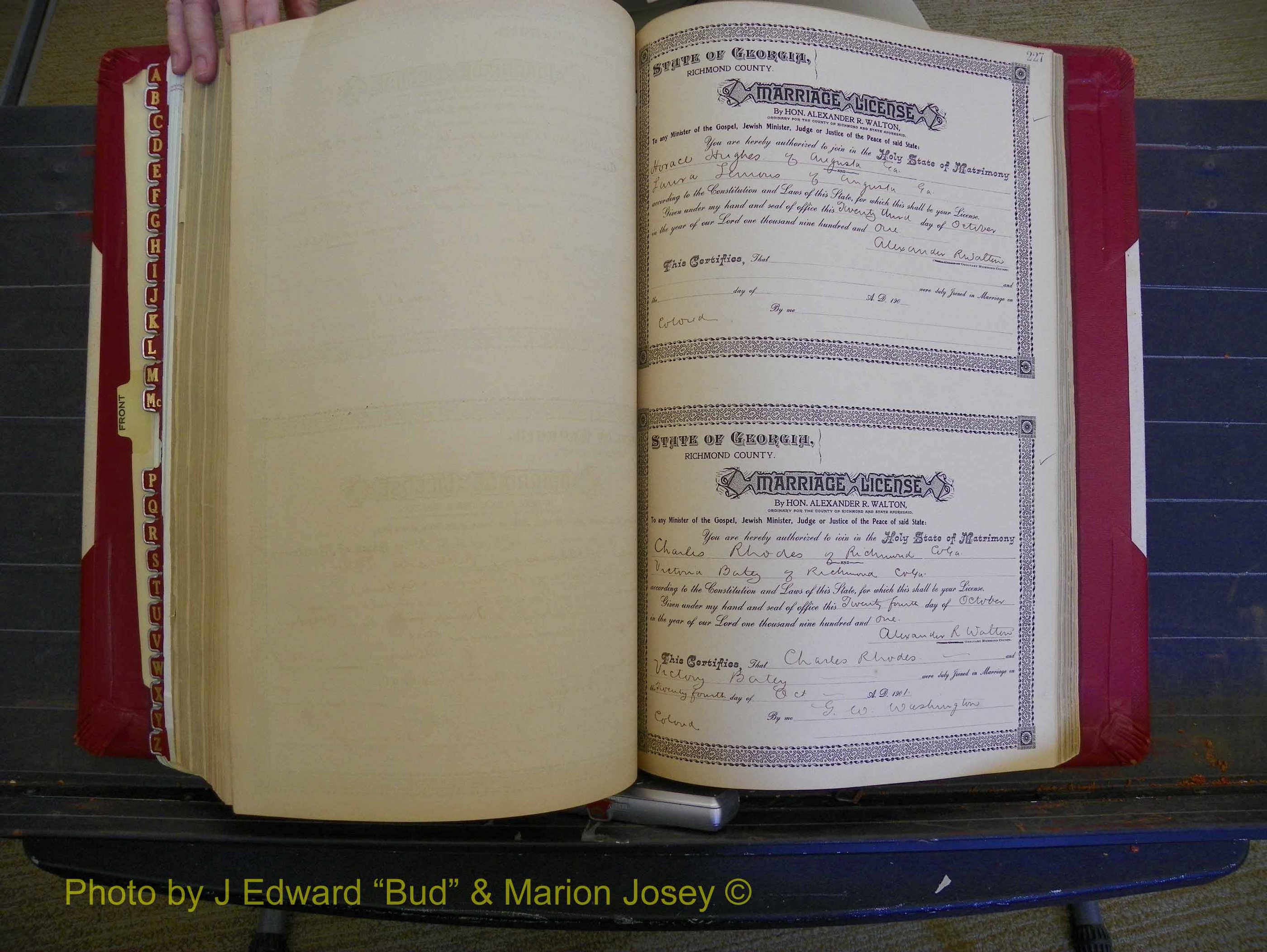 Richmond Marriages, Book Y, 1901 P 227.JPG