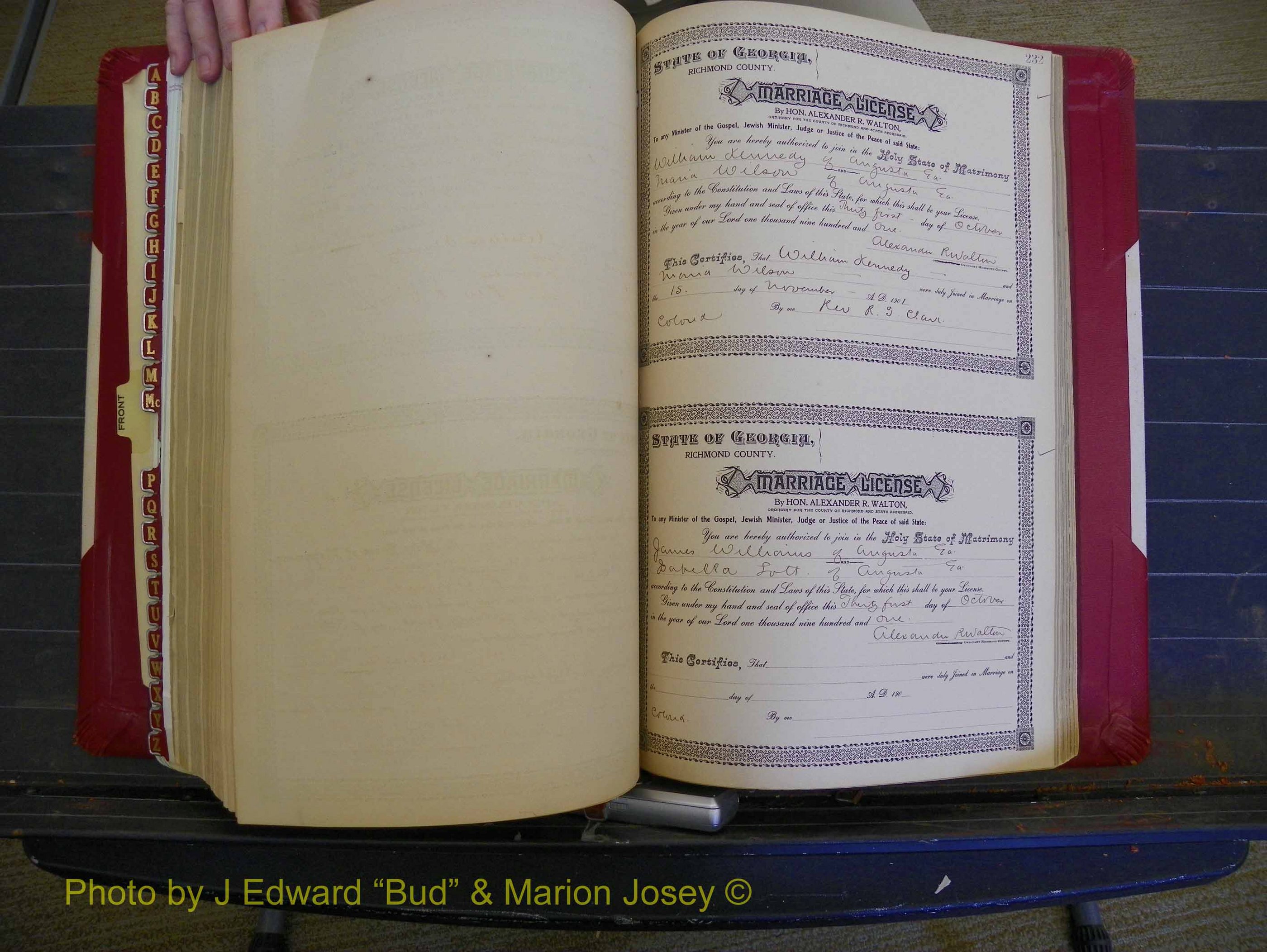 Richmond Marriages, Book Y, 1901 P 232.JPG