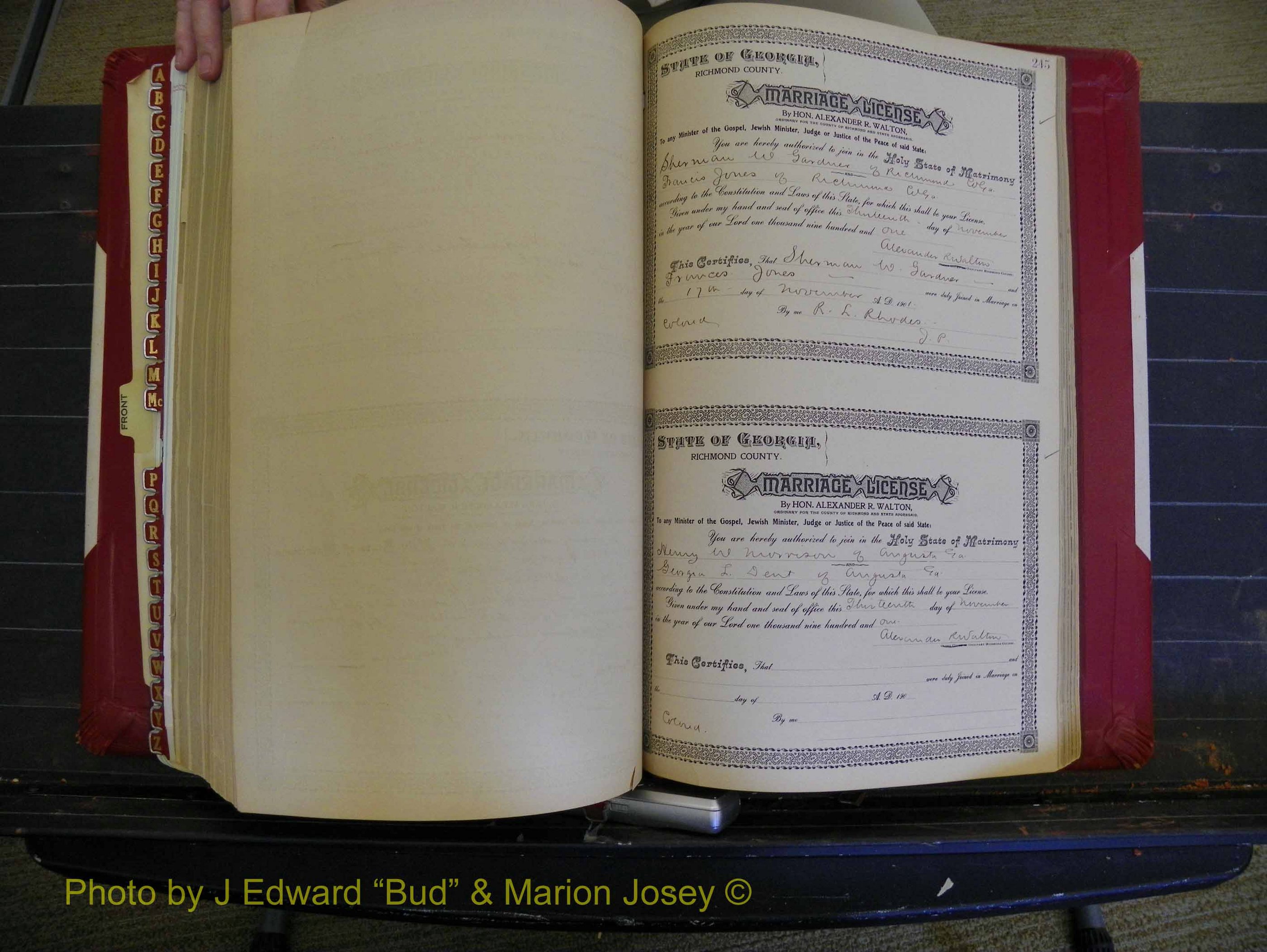 Richmond Marriages, Book Y, 1901 P 245.JPG