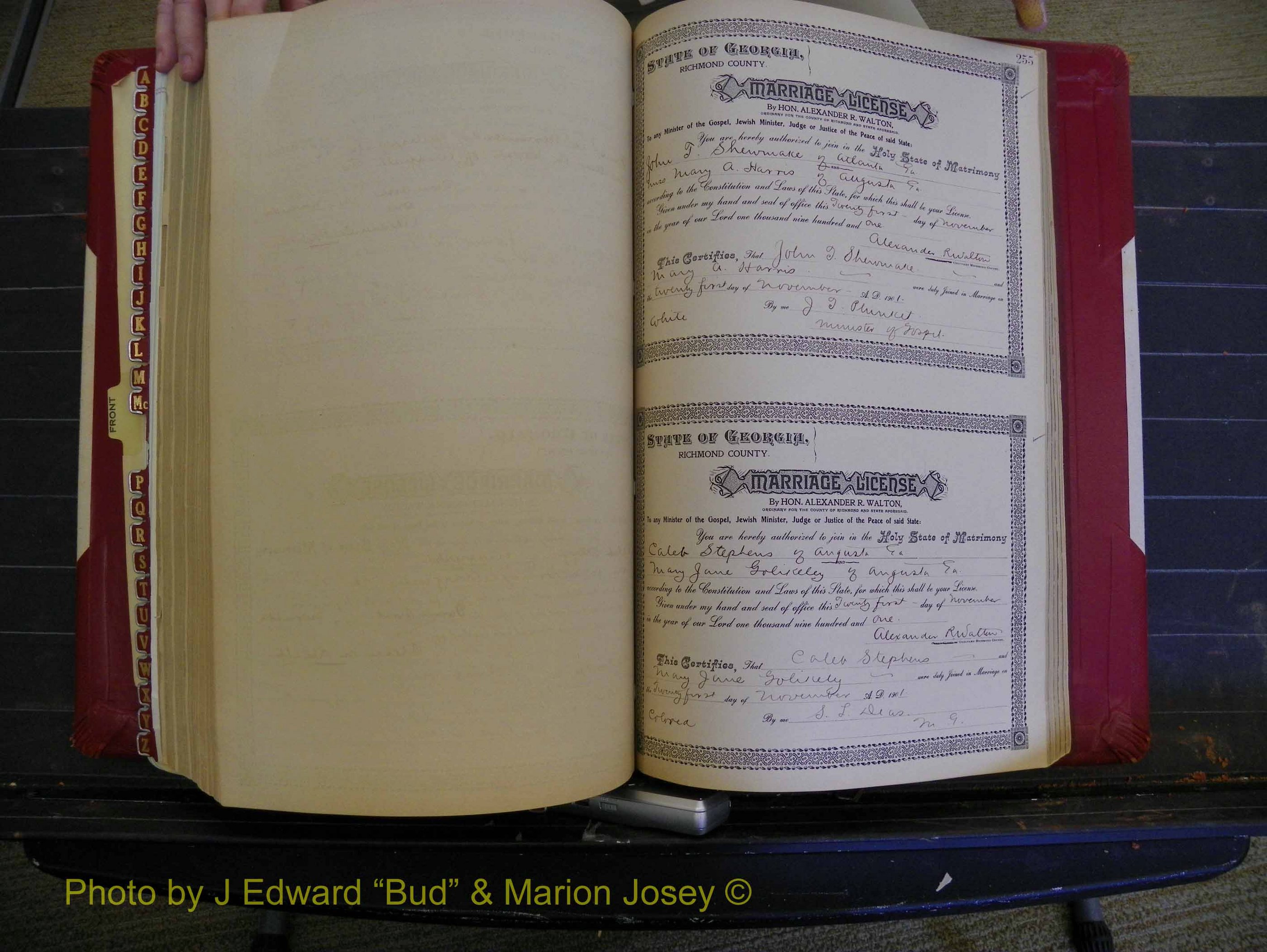 Richmond Marriages, Book Y, 1901 P 255.JPG