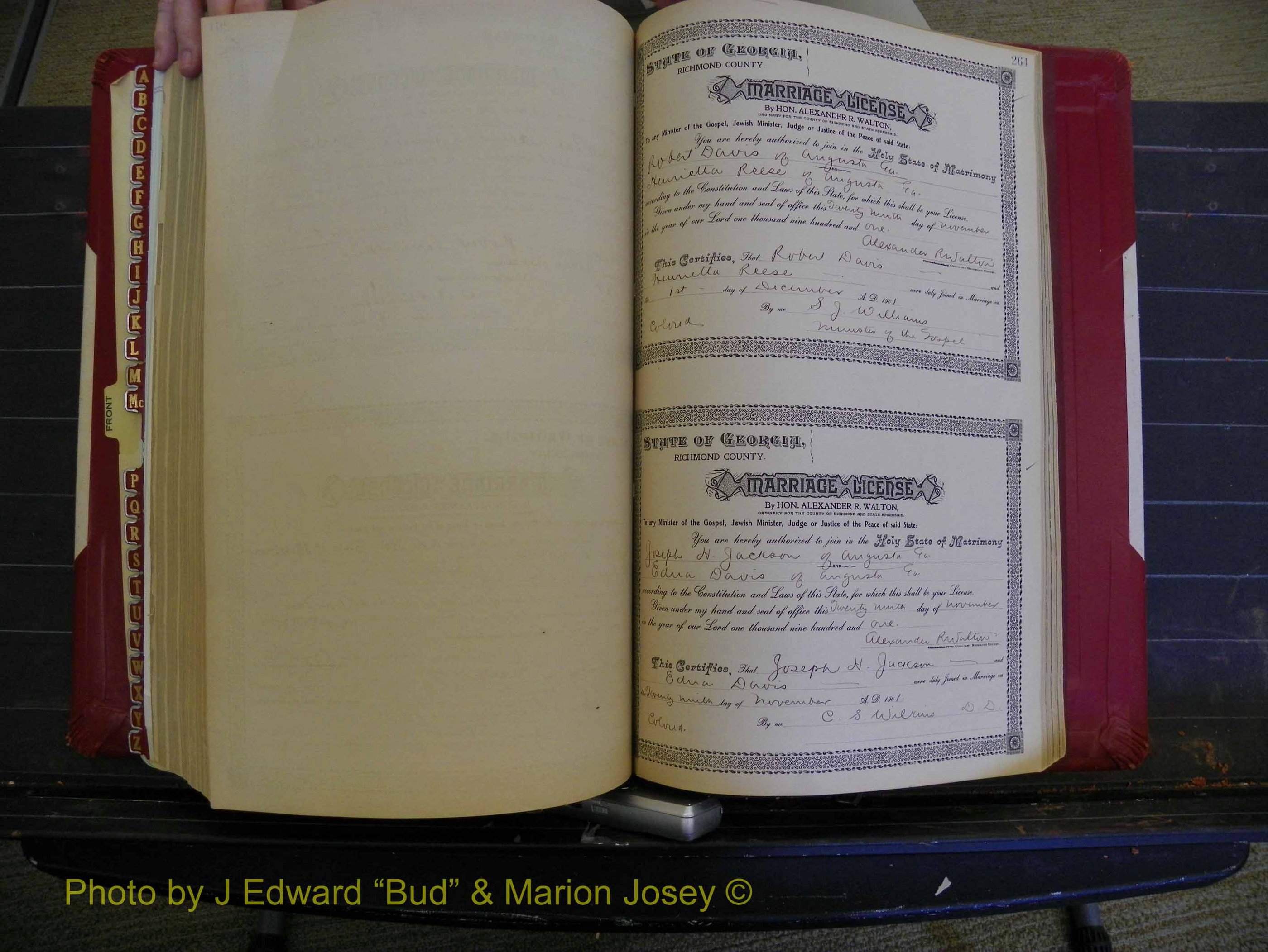 Richmond Marriages, Book Y, 1901 P 264.JPG