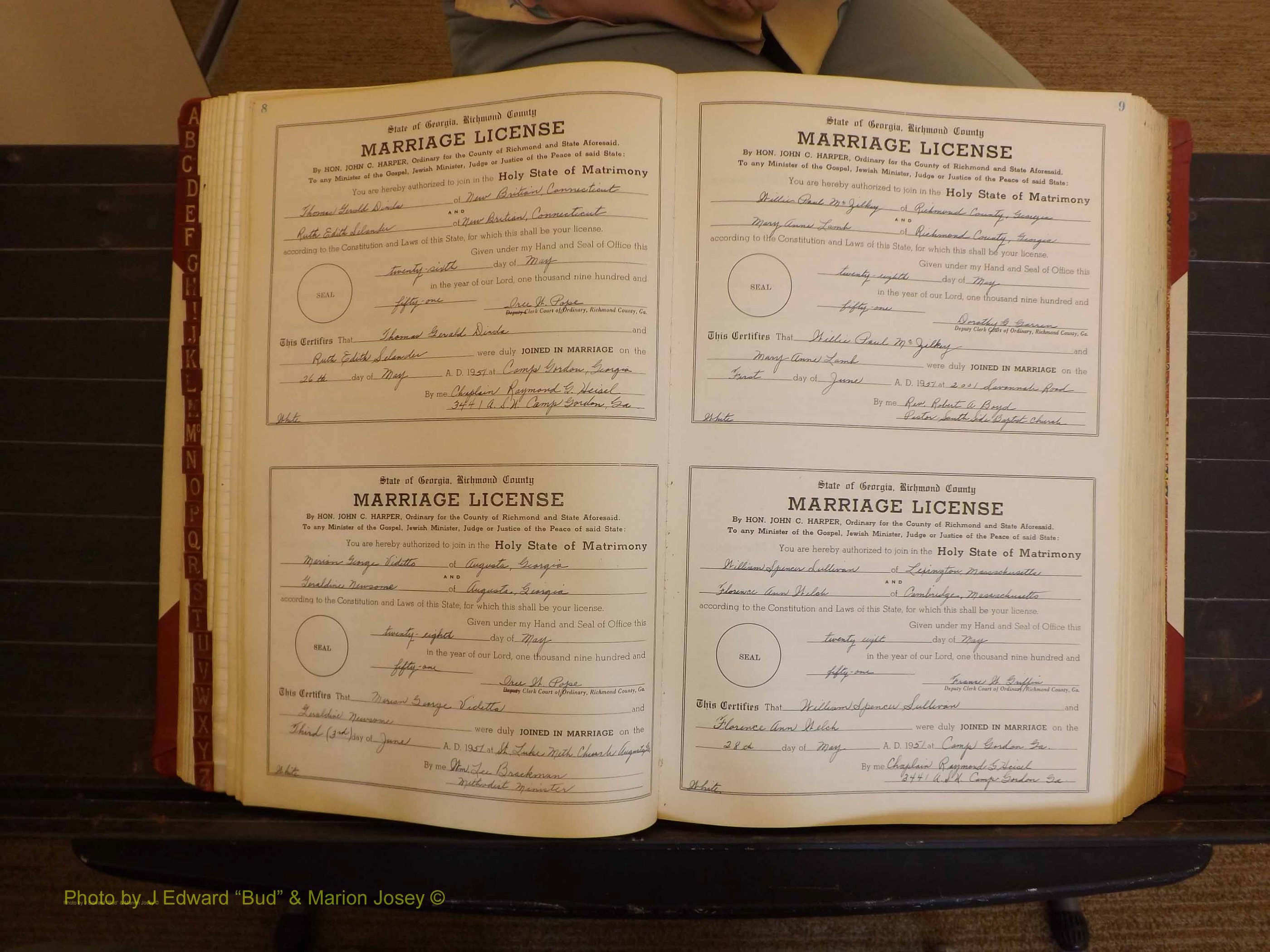 Richmond Marriages, ZZ, 1951-1952 P 008-009.JPG