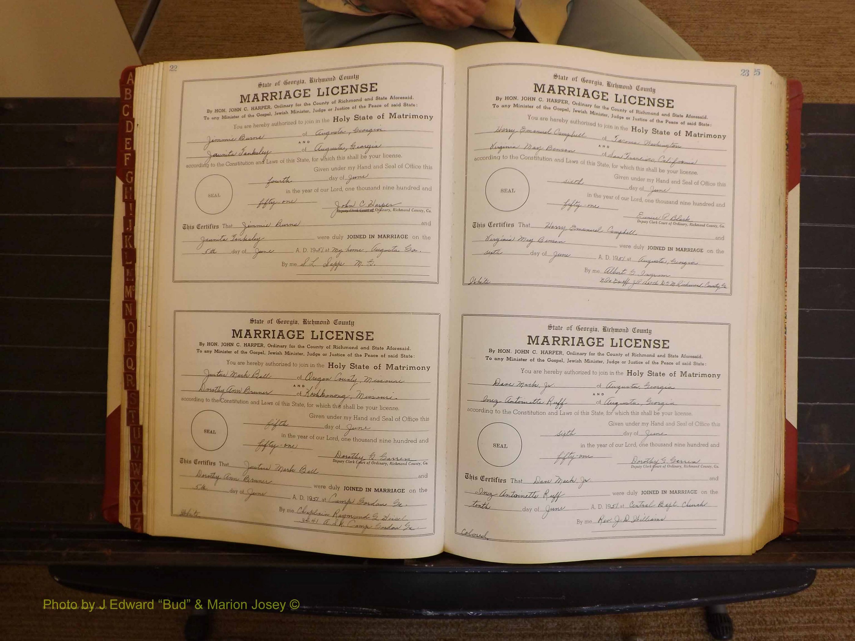 Richmond Marriages, ZZ, 1951-1952 P 022-023.JPG