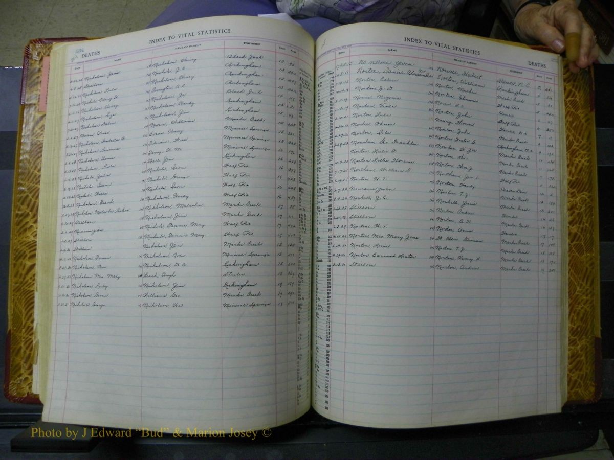 Richmond Births, 1900 + Deaths, 1914-1967 409.JPG