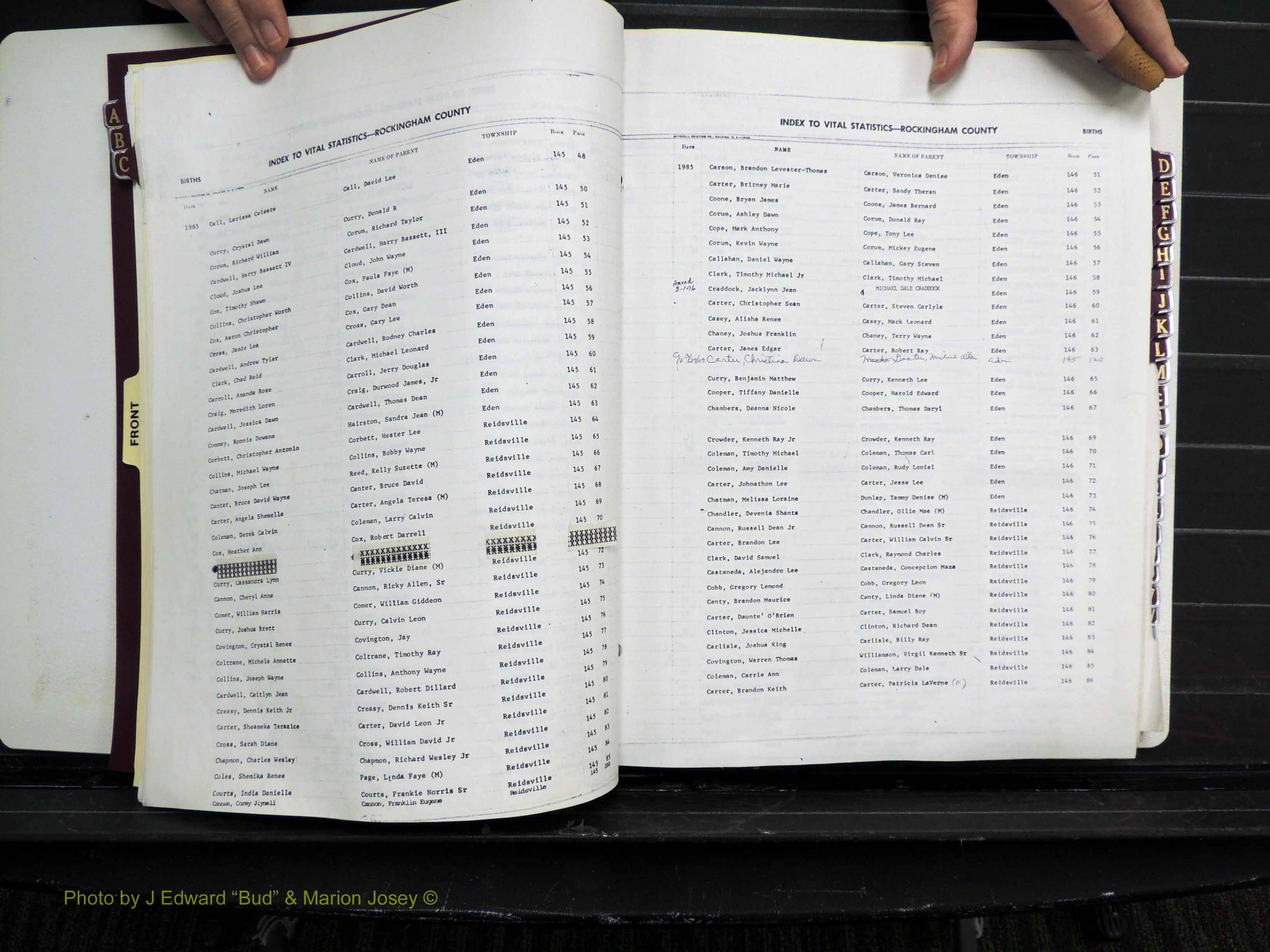 Rockingham Co, NC, Births, 1982-1987 (114).JPG