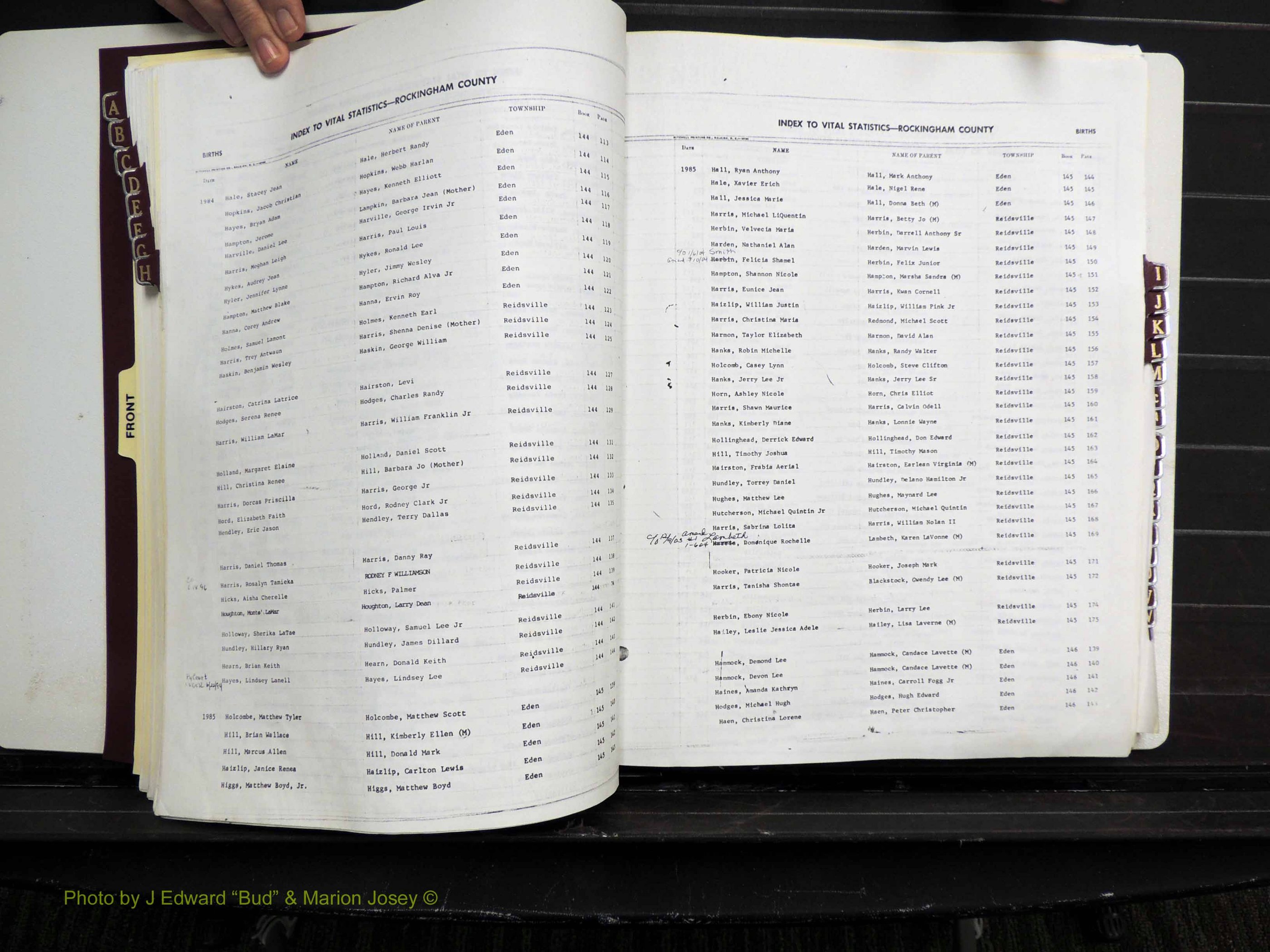 Rockingham Co, NC, Births, 1982-1987 (133).JPG