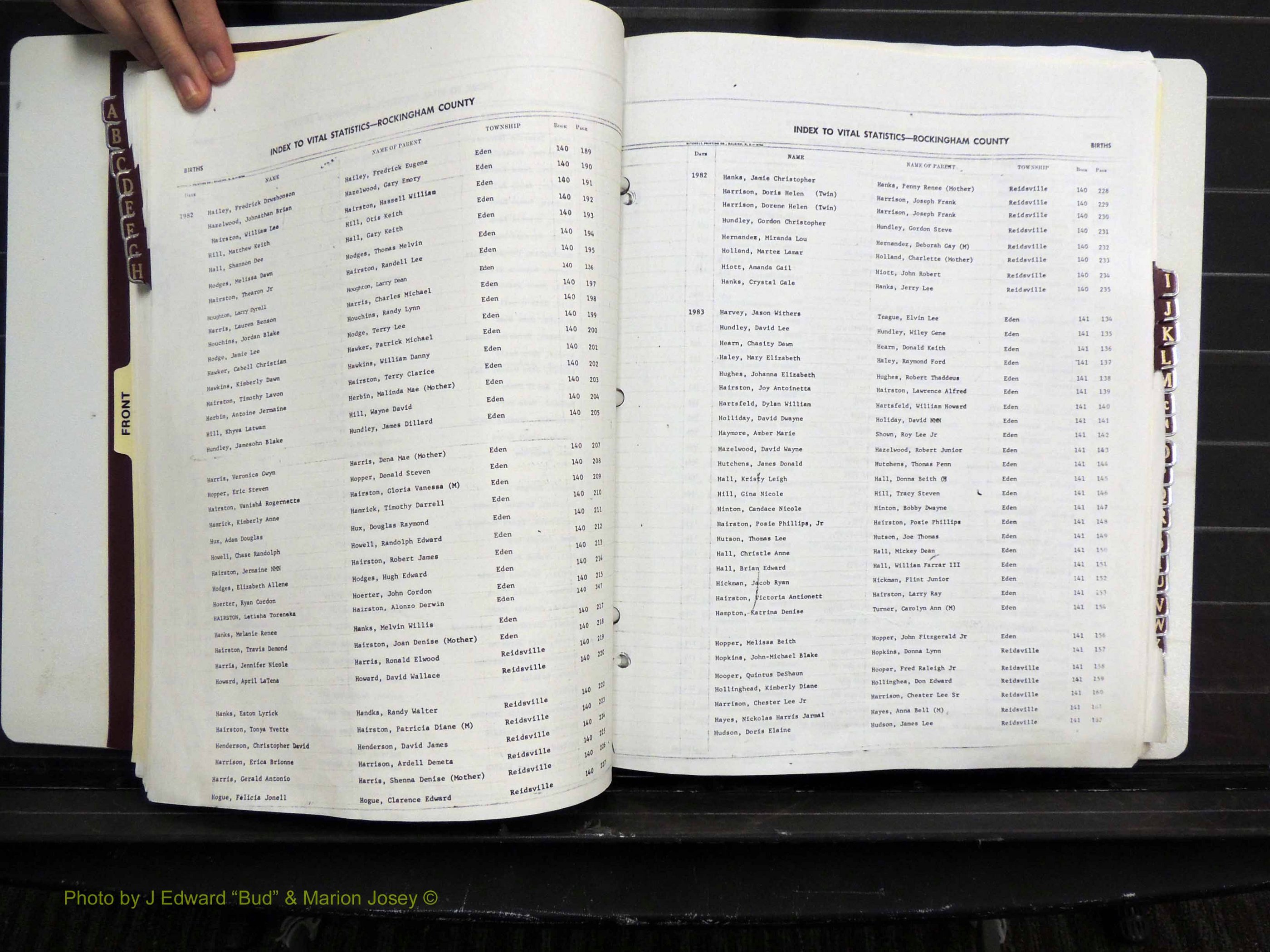 Rockingham Co, NC, Births, 1982-1987 (138).JPG