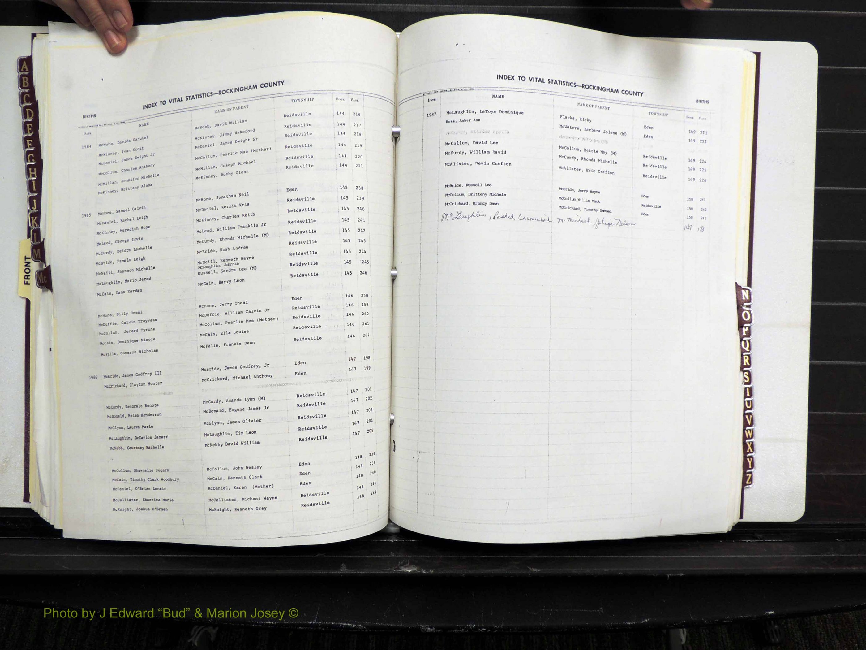 Rockingham Co, NC, Births, 1982-1987 (160).JPG