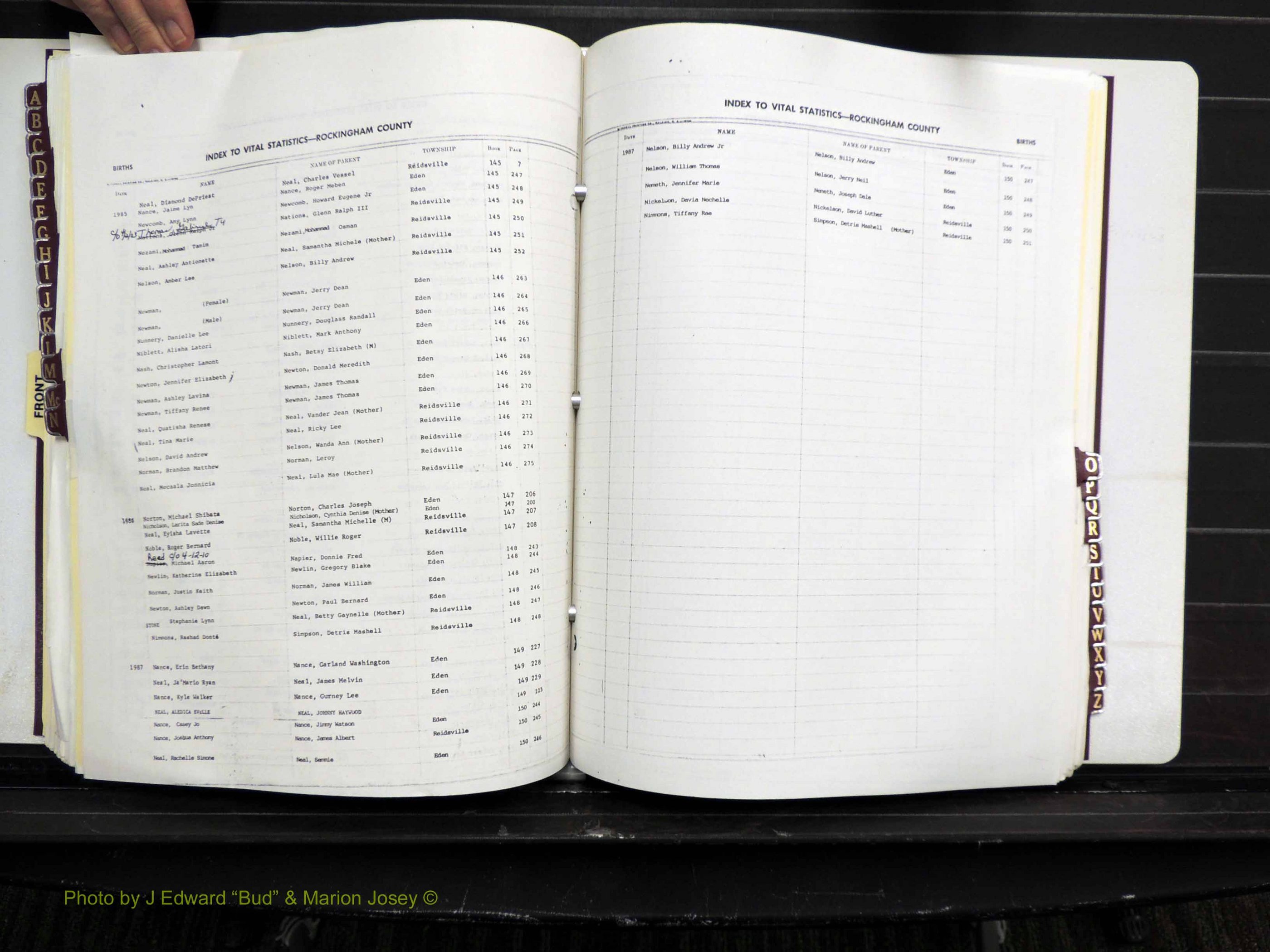 Rockingham Co, NC, Births, 1982-1987 (162).JPG