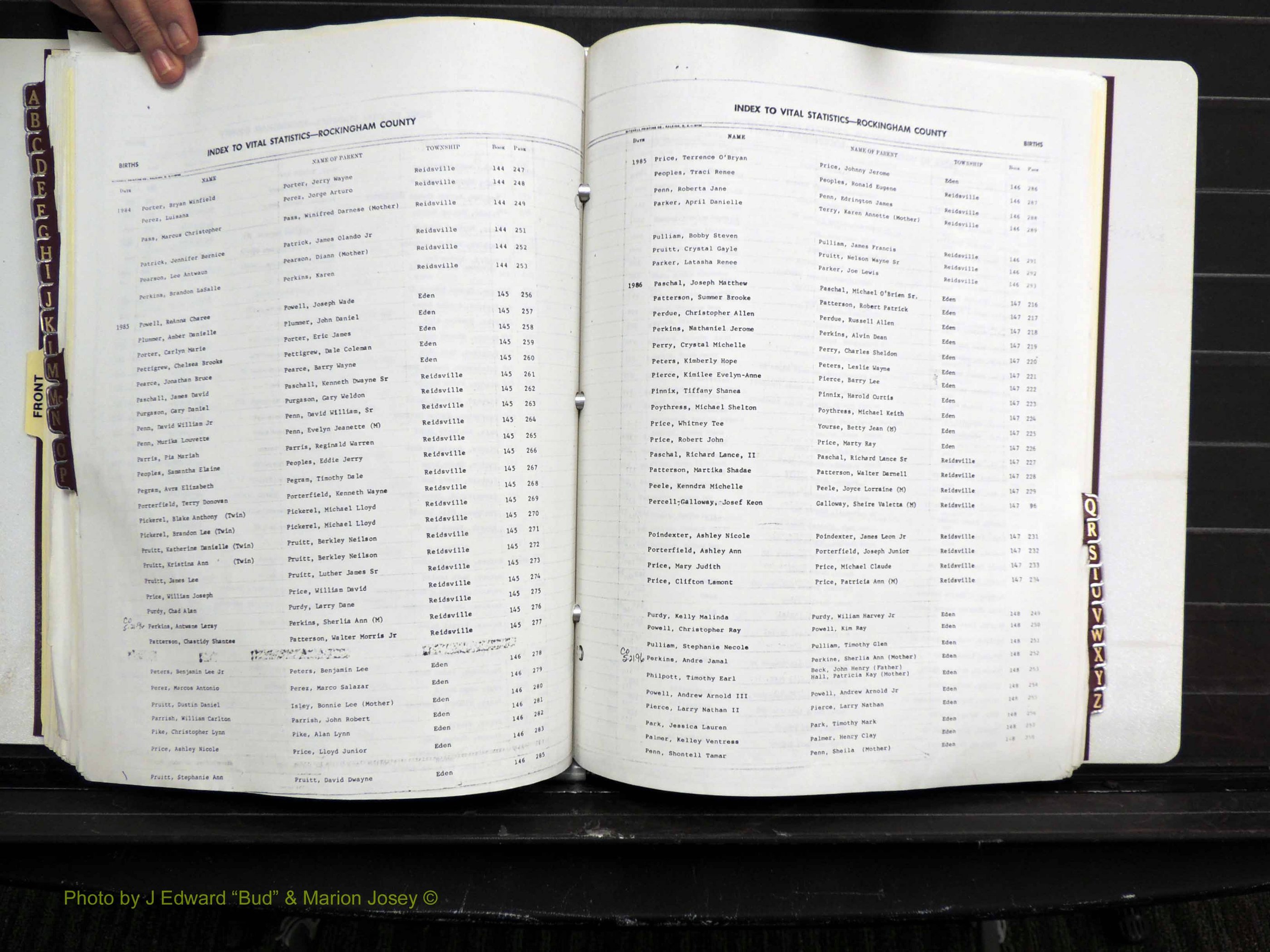 Rockingham Co, NC, Births, 1982-1987 (167).JPG