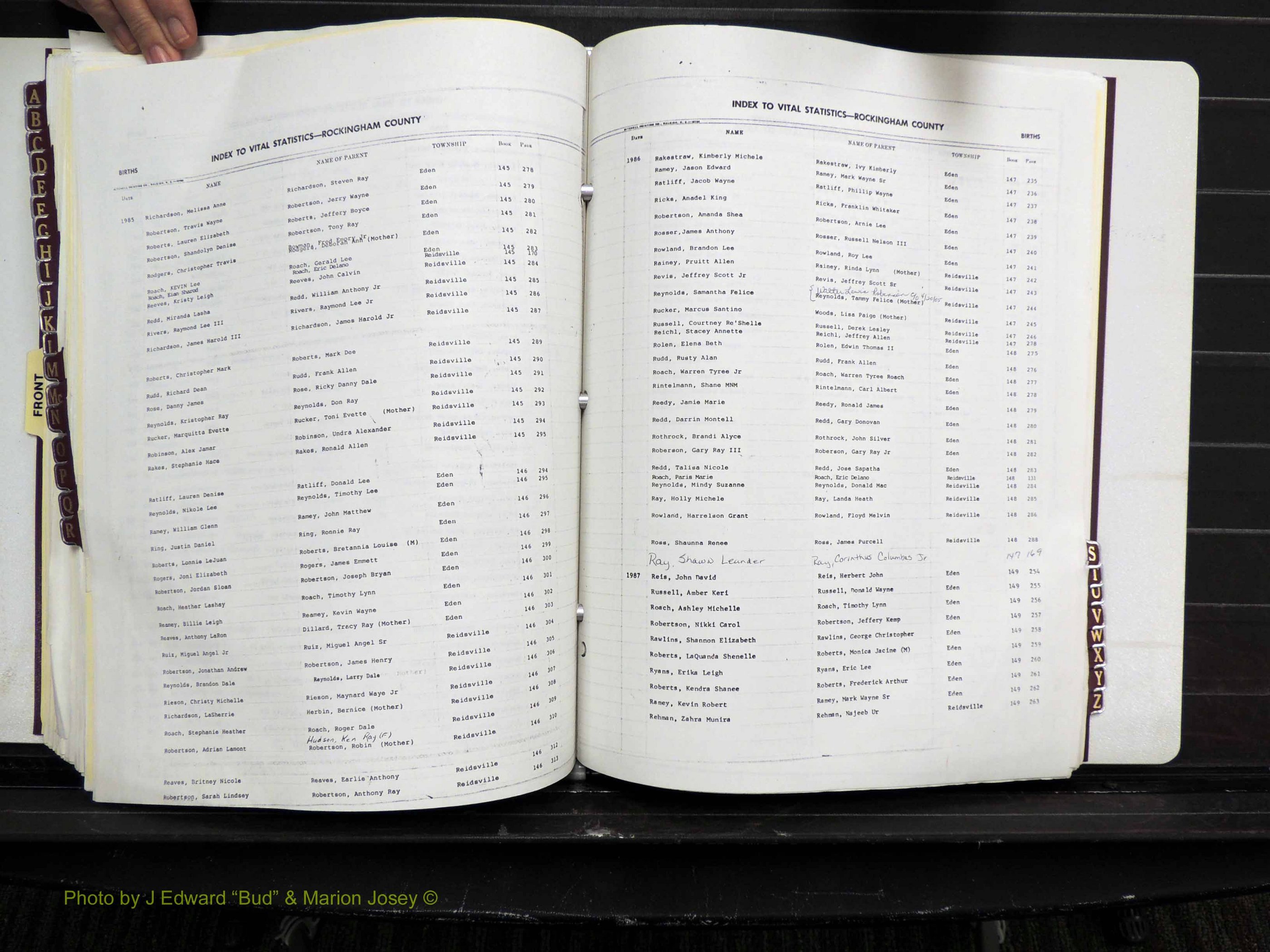 Rockingham Co, NC, Births, 1982-1987 (172).JPG