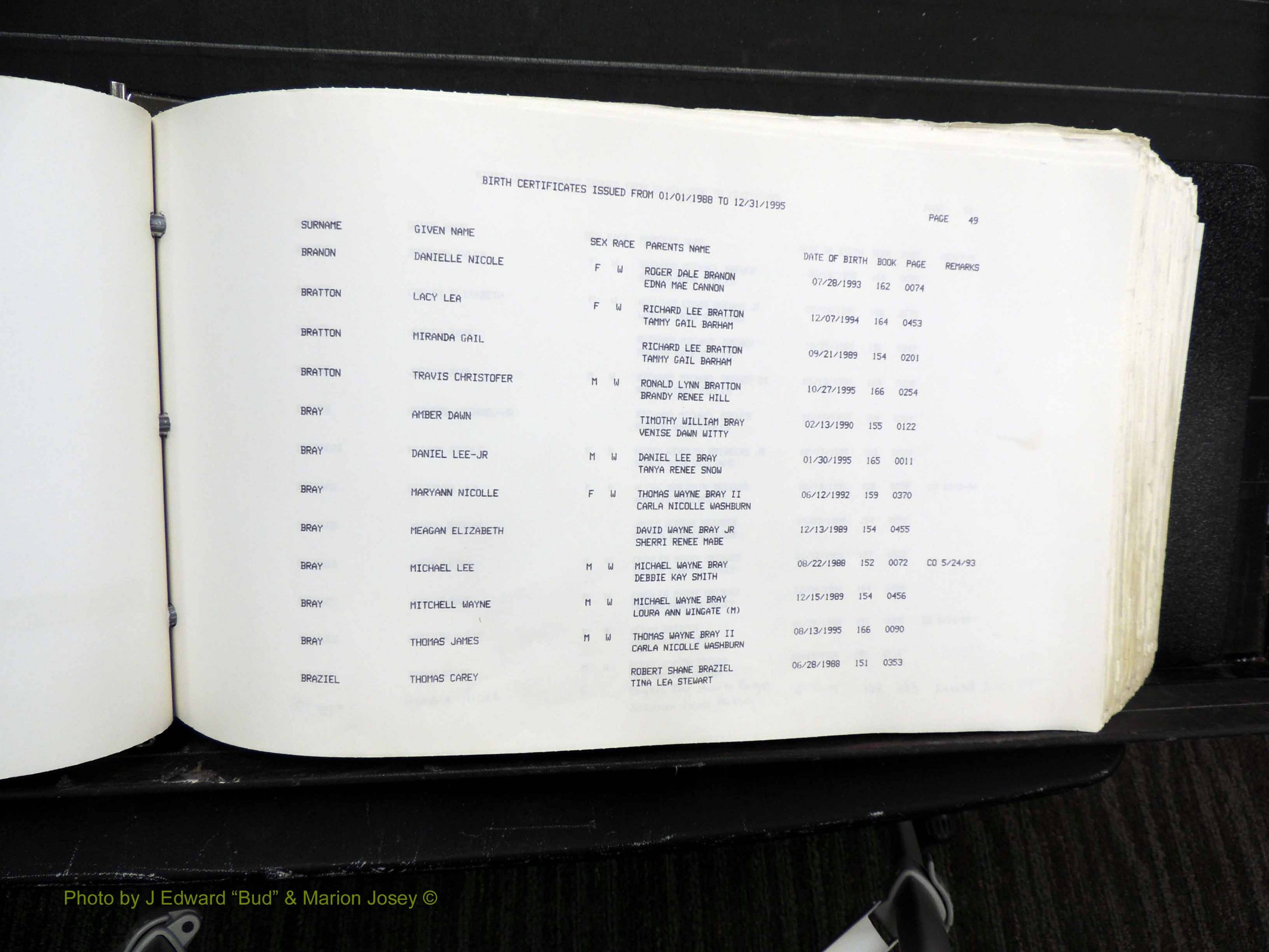 Rockingham Co, NC, Births, 1988-1995 (149).JPG