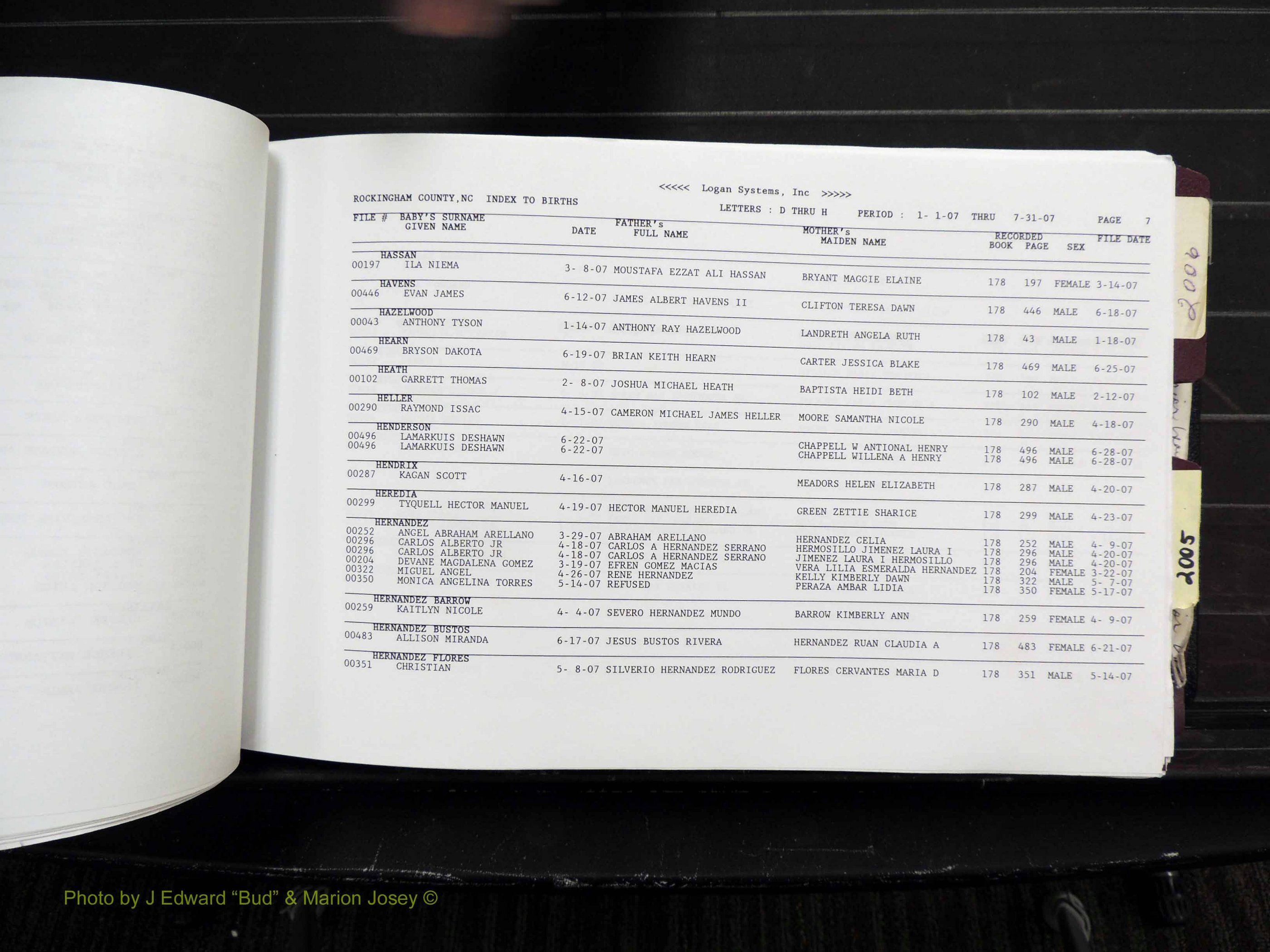 Rockingham Co, NC, Births, 1998-2007 (115).JPG