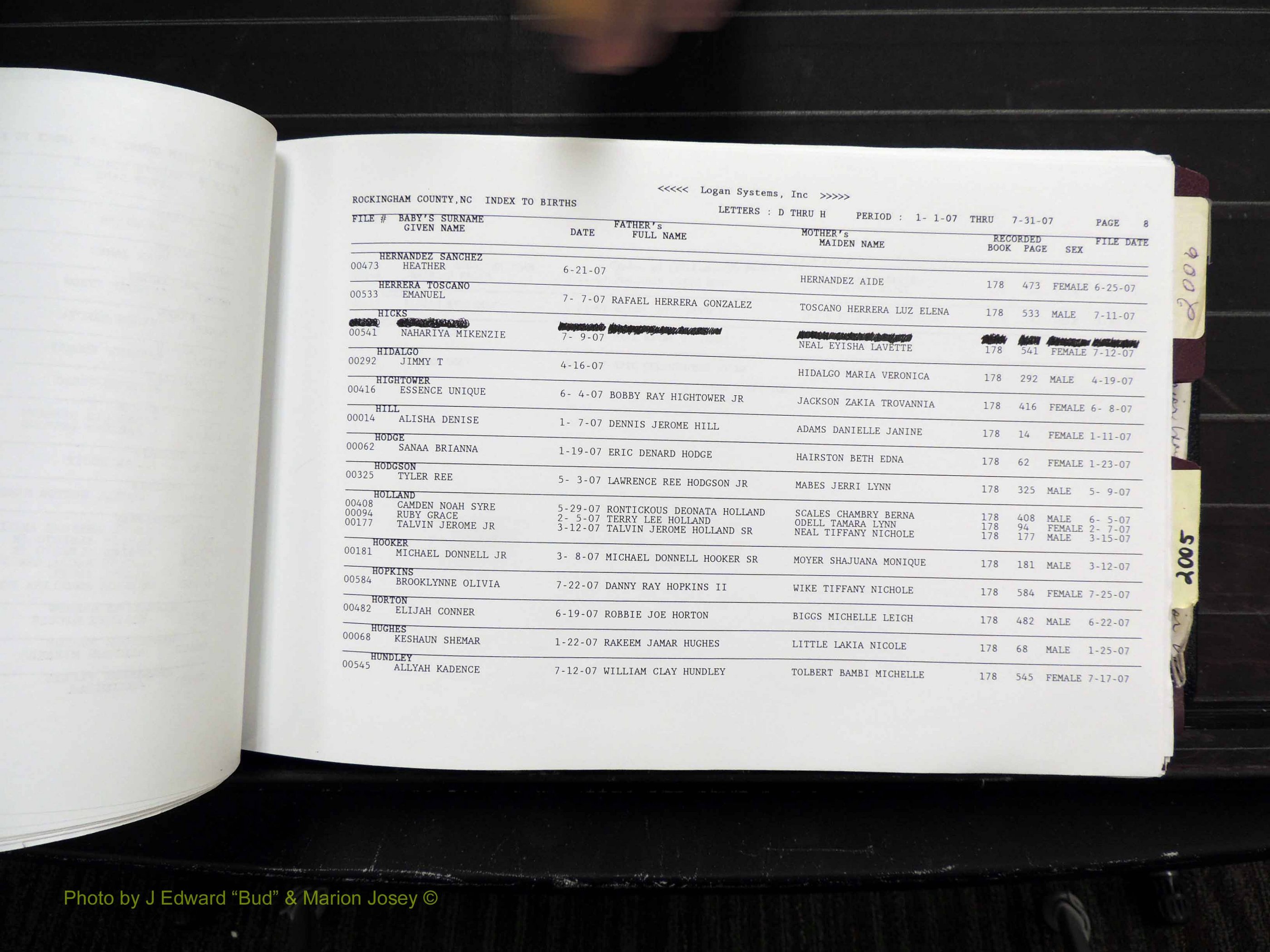 Rockingham Co, NC, Births, 1998-2007 (116).JPG