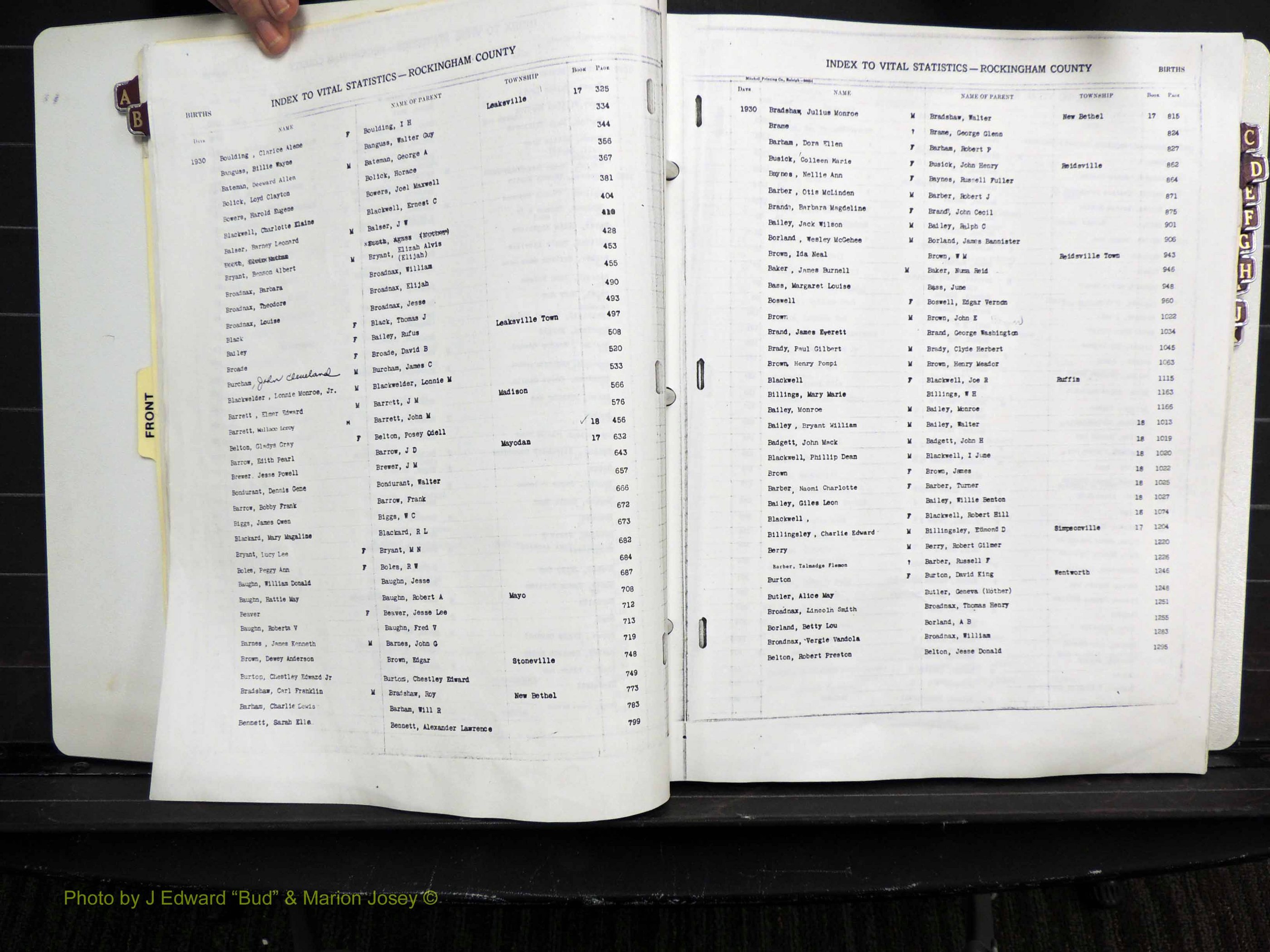 Rockingham Co, NC, Births, A-K, 1929-1948 (115).JPG