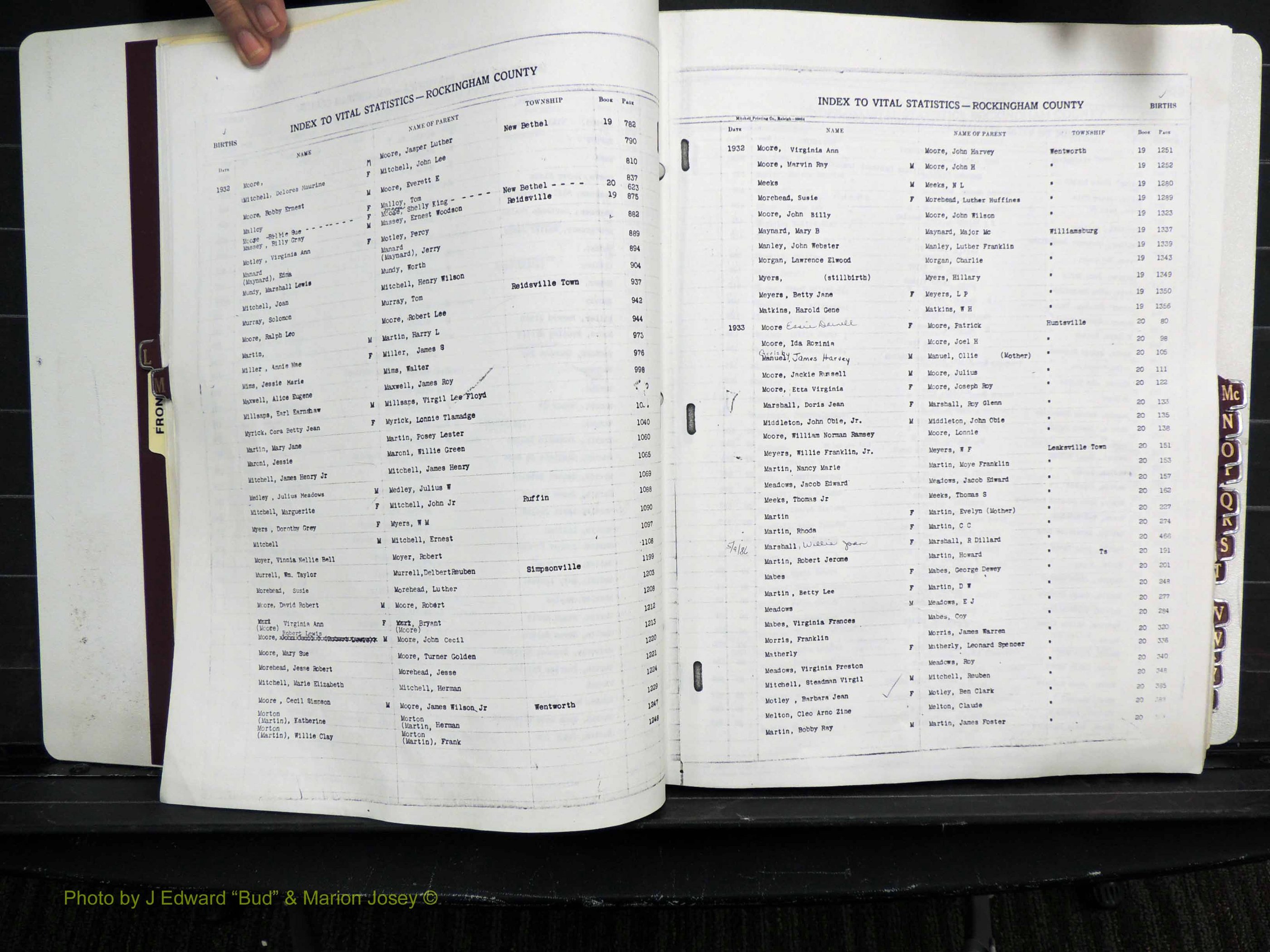 Rockingham Co, NC, Births, L-Z, 1929-1948 (123).JPG