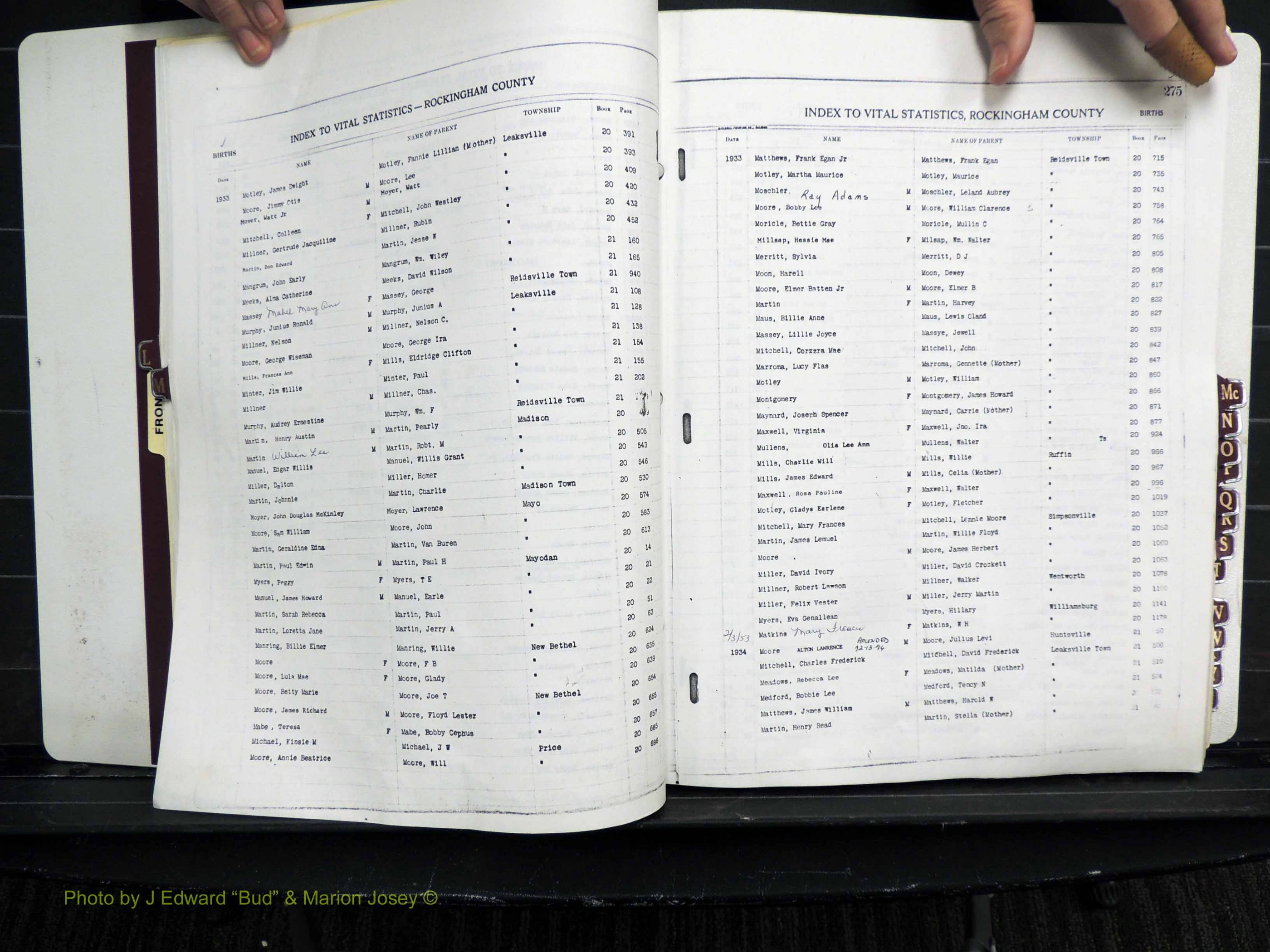 Rockingham Co, NC, Births, L-Z, 1929-1948 (124).JPG