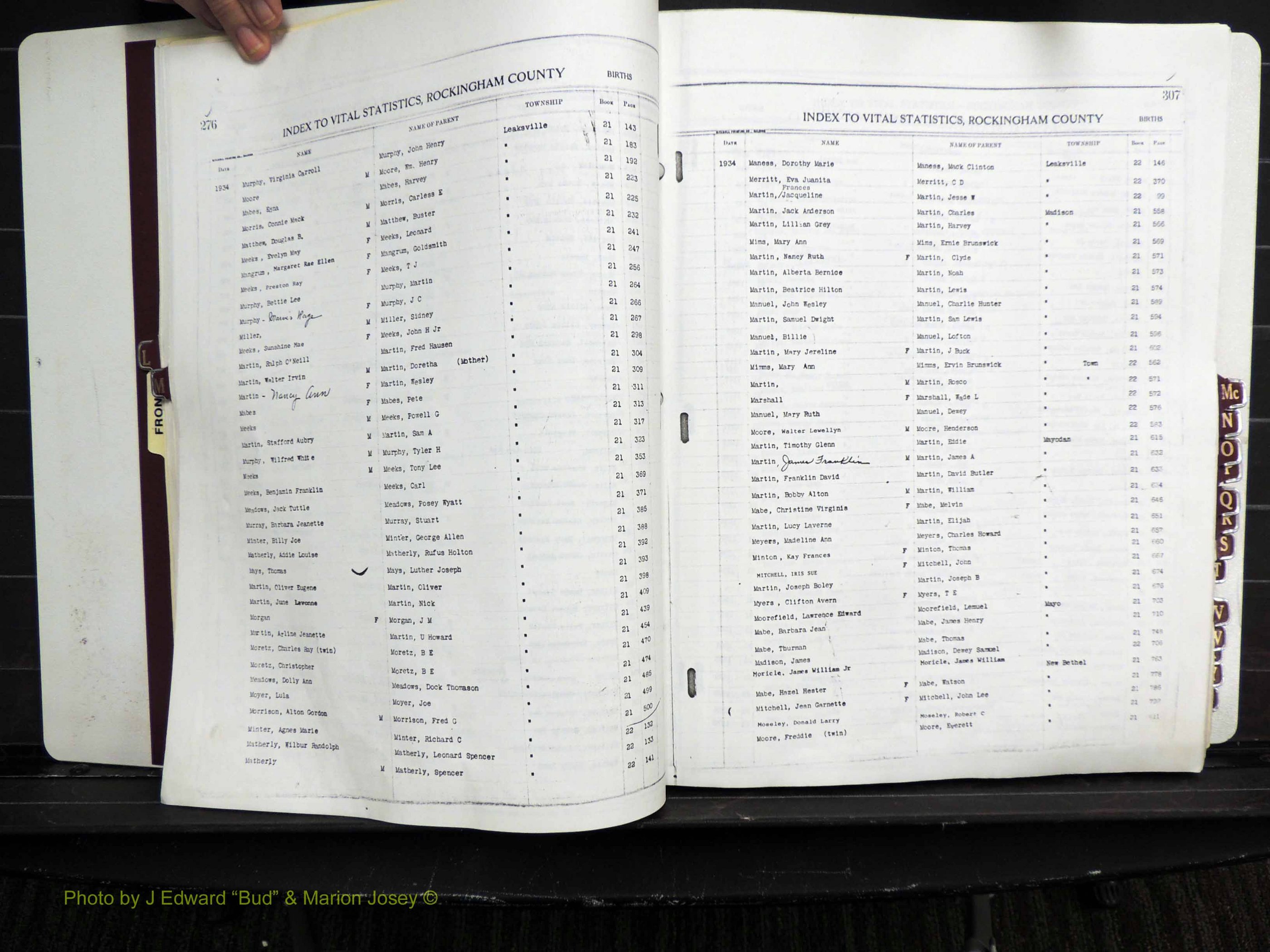 Rockingham Co, NC, Births, L-Z, 1929-1948 (125).JPG