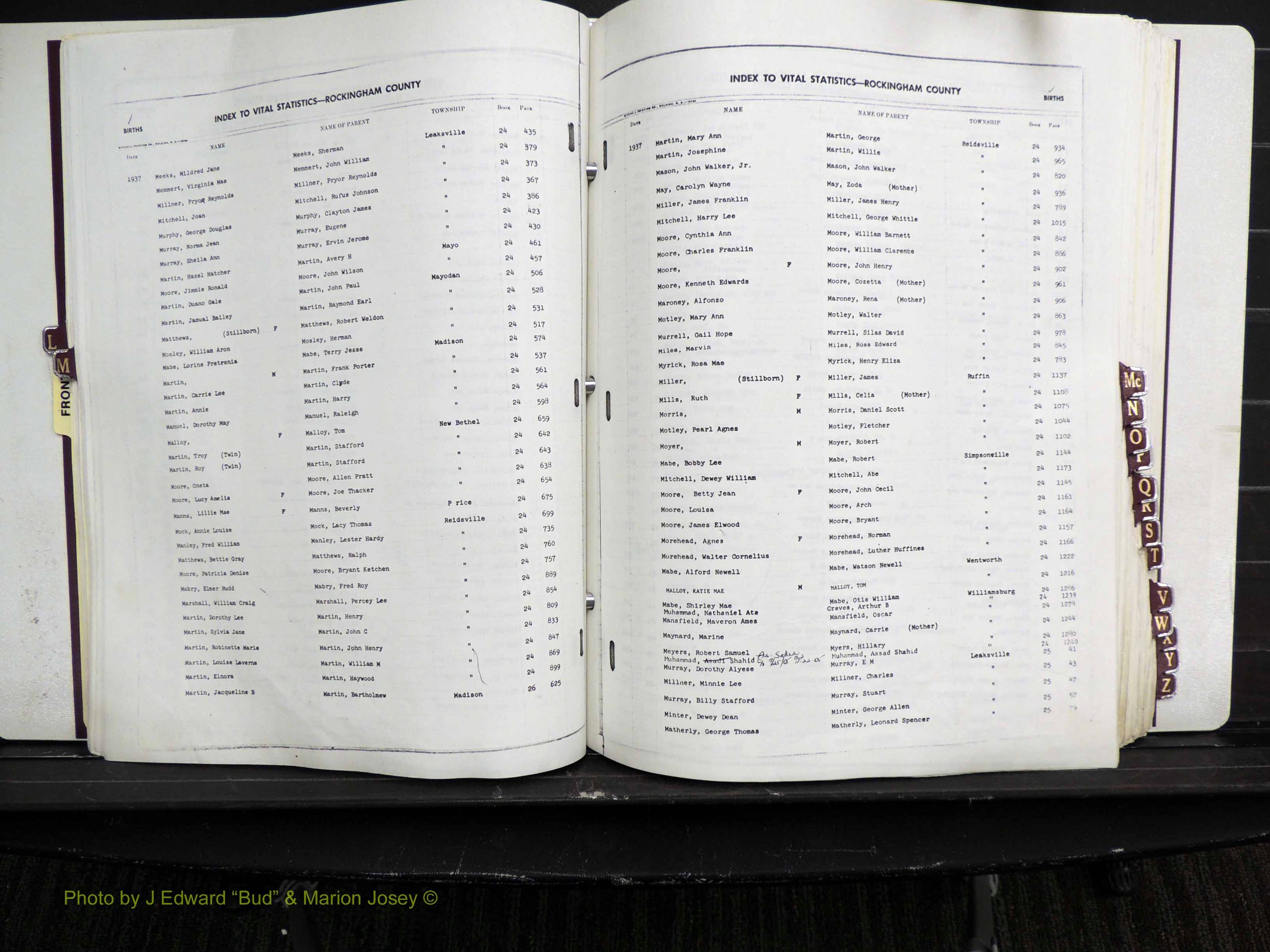 Rockingham Co, NC, Births, L-Z, 1929-1948 (130).JPG