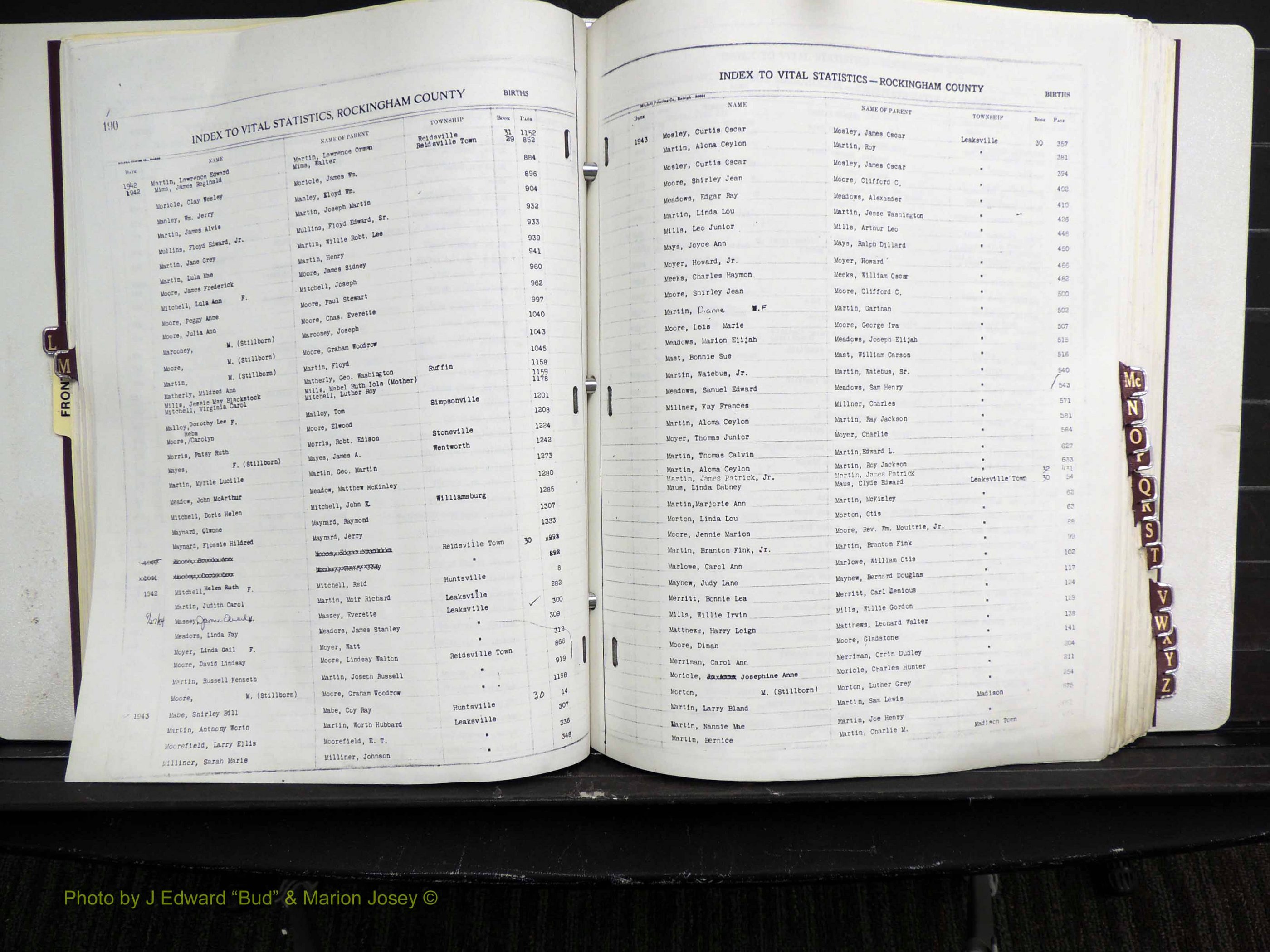 Rockingham Co, NC, Births, L-Z, 1929-1948 (137).JPG