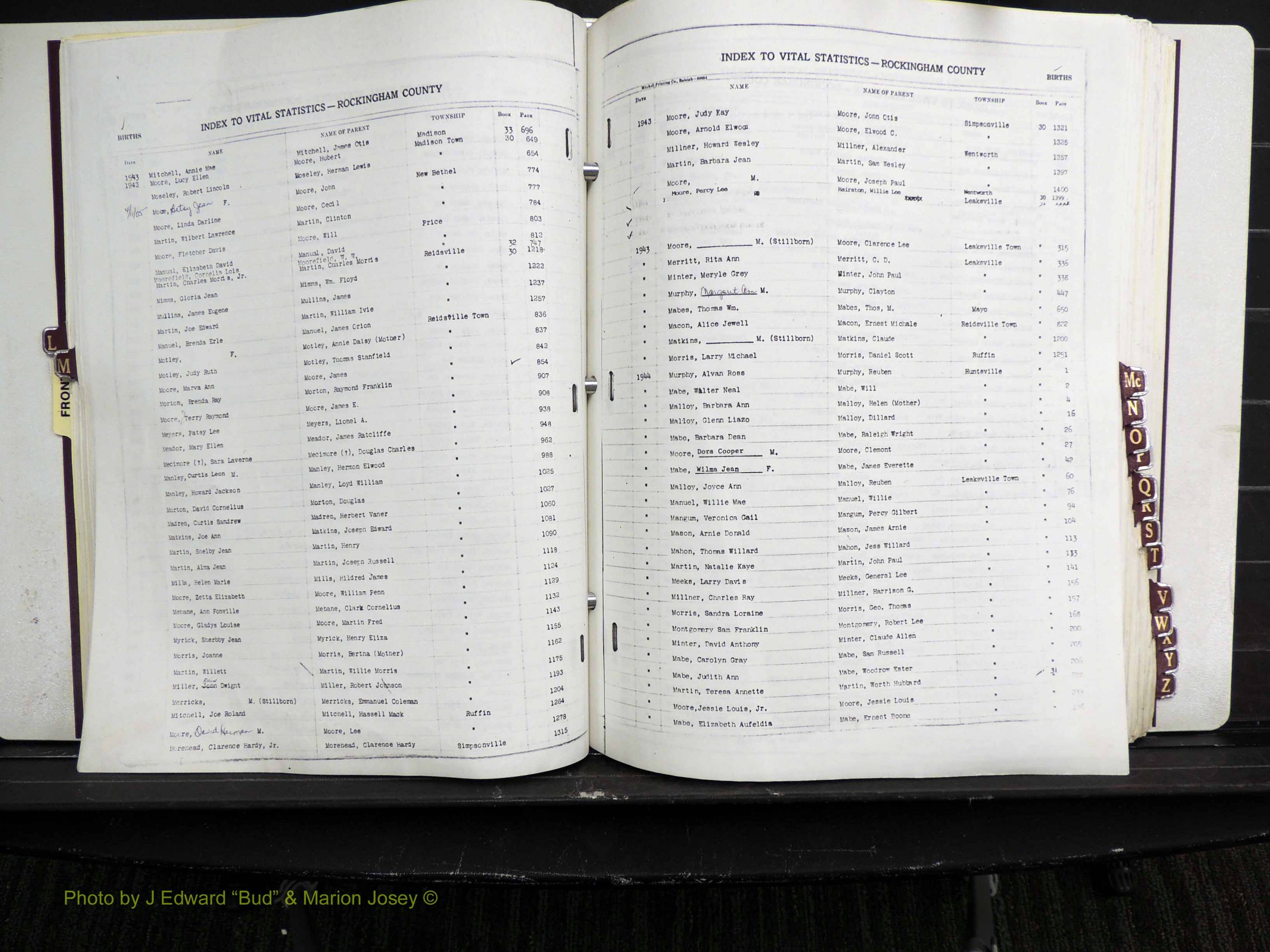 Rockingham Co, NC, Births, L-Z, 1929-1948 (138).JPG