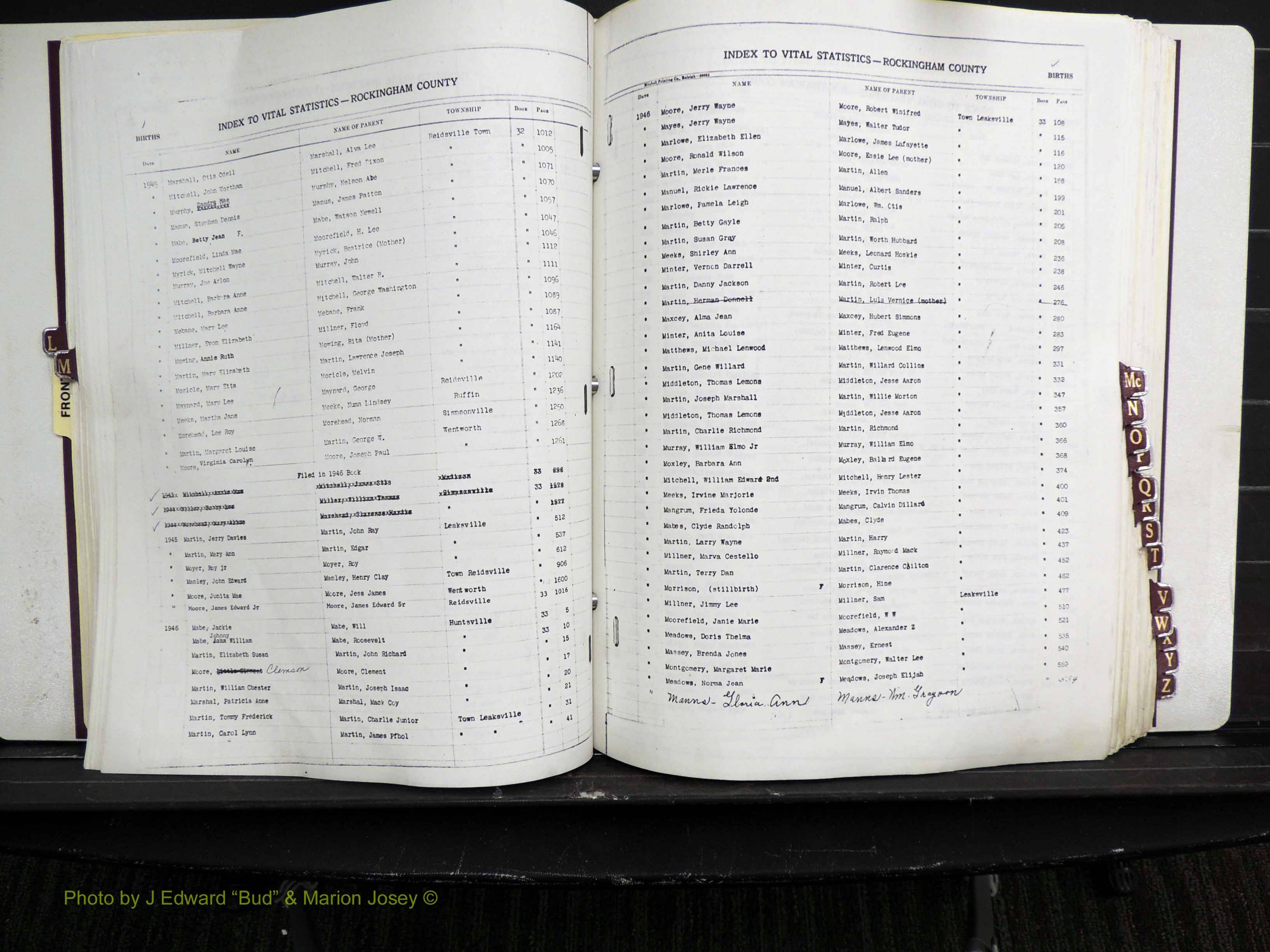 Rockingham Co, NC, Births, L-Z, 1929-1948 (141).JPG