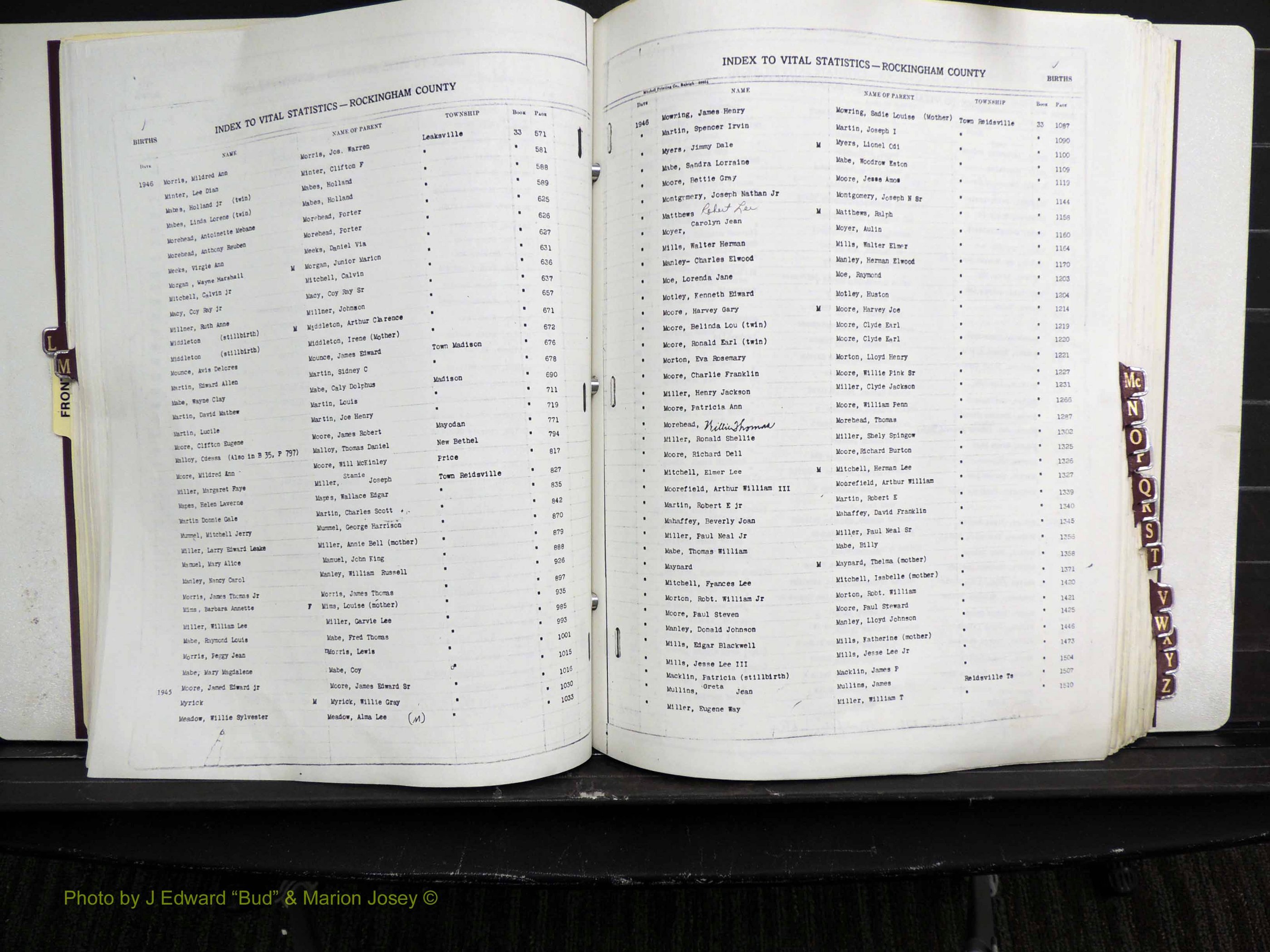 Rockingham Co, NC, Births, L-Z, 1929-1948 (142).JPG