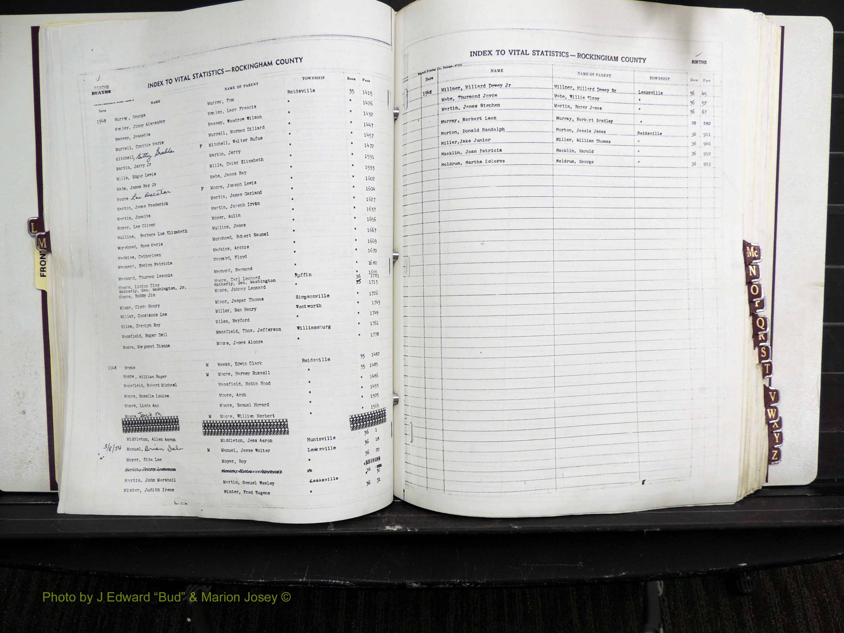 Rockingham Co, NC, Births, L-Z, 1929-1948 (147).JPG