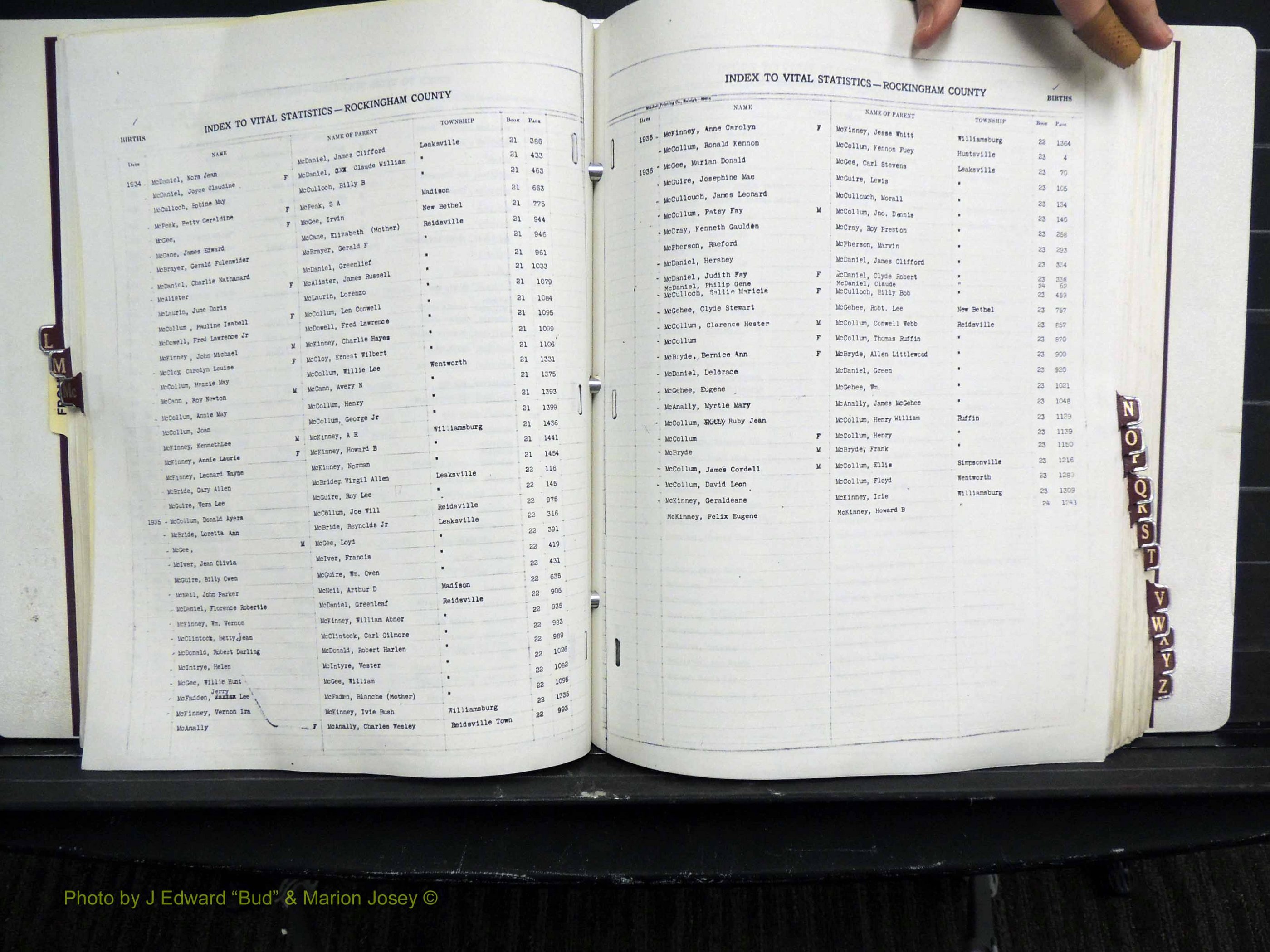 Rockingham Co, NC, Births, L-Z, 1929-1948 (150).JPG