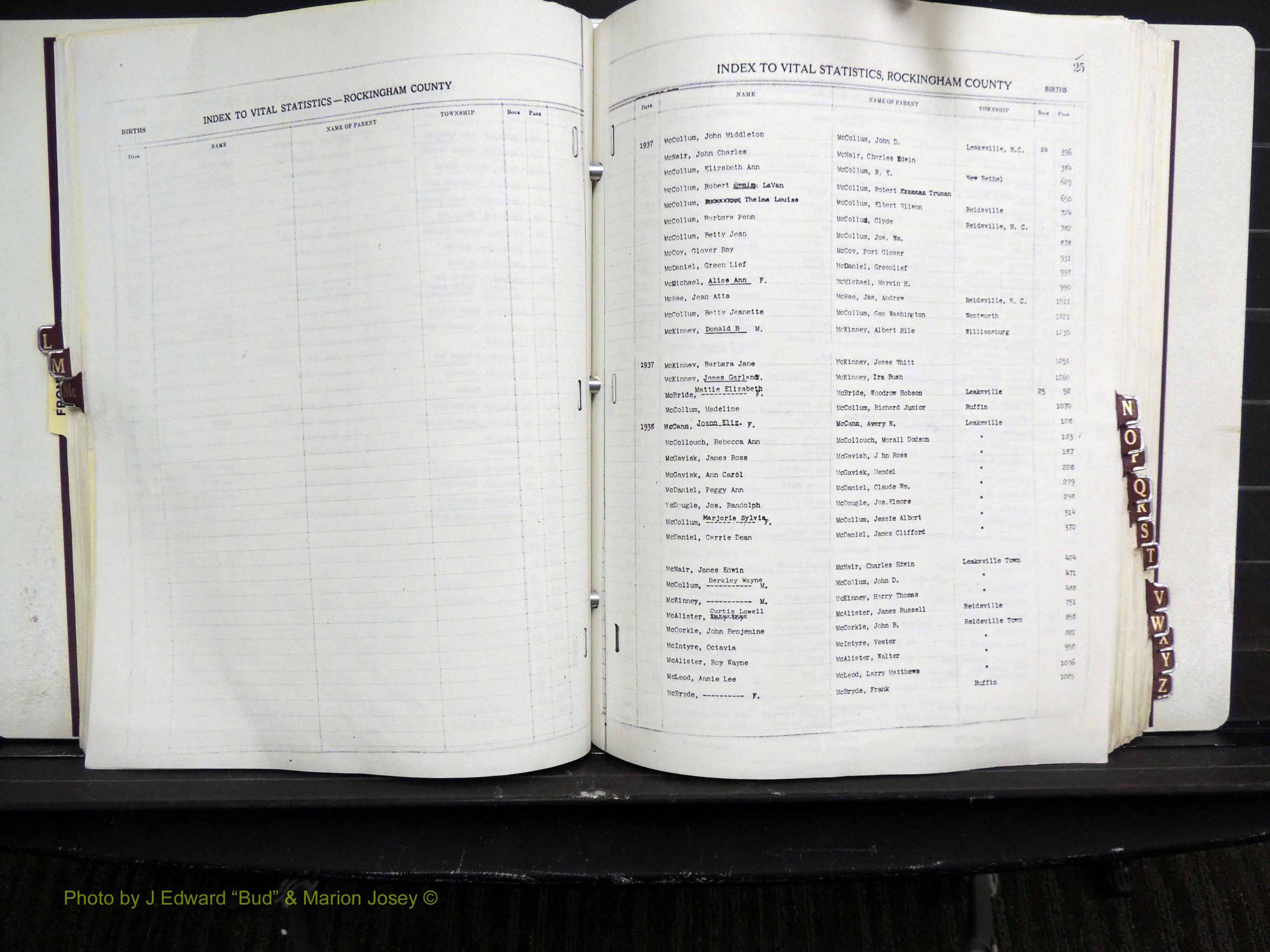 Rockingham Co, NC, Births, L-Z, 1929-1948 (151).JPG