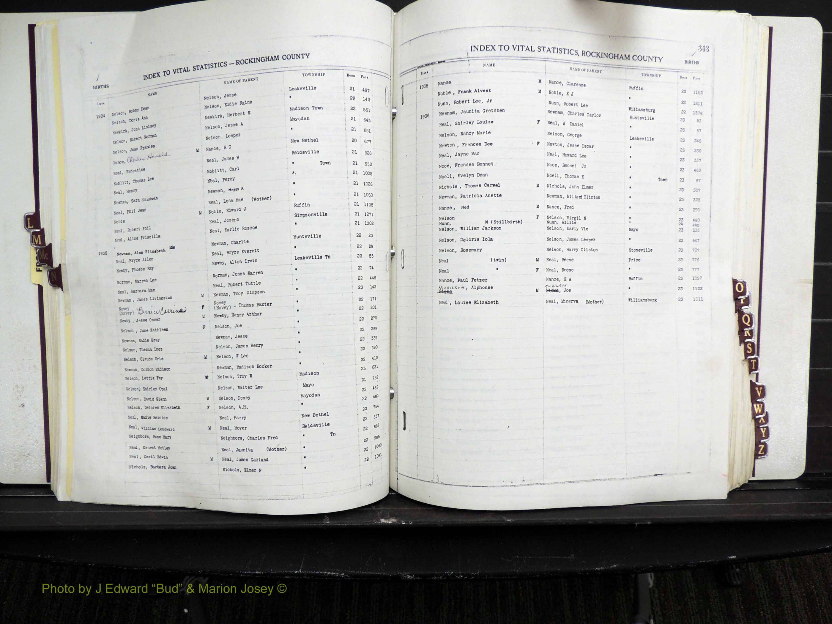Rockingham Co, NC, Births, L-Z, 1929-1948 (158).JPG