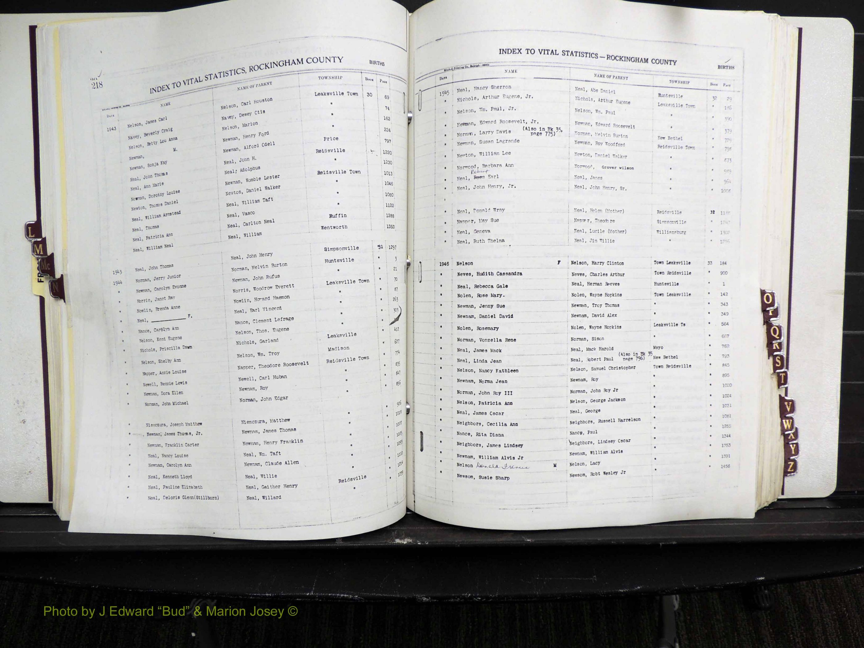 Rockingham Co, NC, Births, L-Z, 1929-1948 (161).JPG